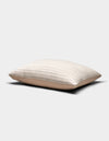 The Cozy Earth Baja Matelasse Sham is a beige, rectangular pillow sham with a textured quilted pattern, shown against a plain white background. The fabric appears soft and slightly puffed.|Color:Ebony/Taupe