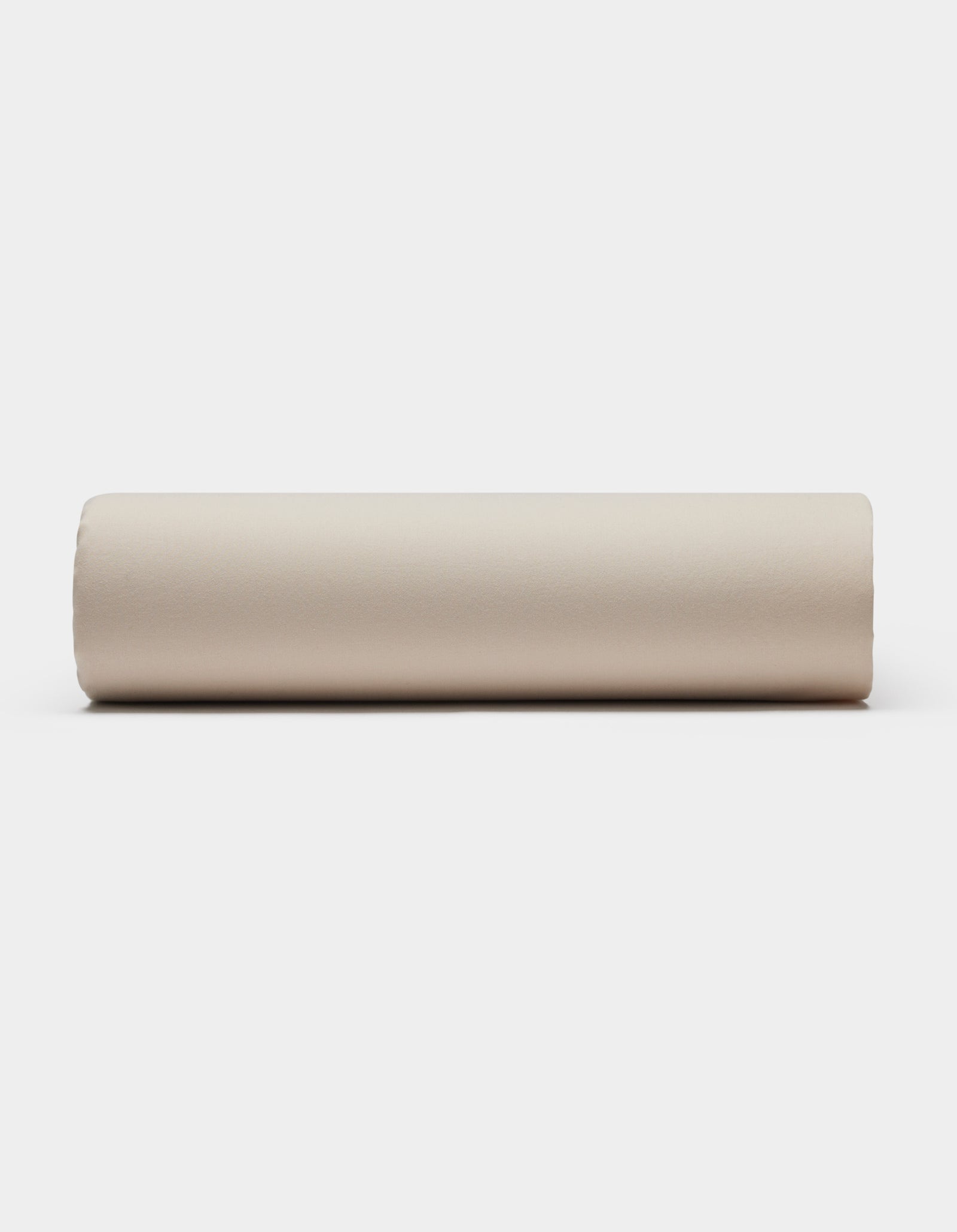A Soft-Wash Cotton Fitted Sheet by Cozy Earth is displayed flat on a plain white background.