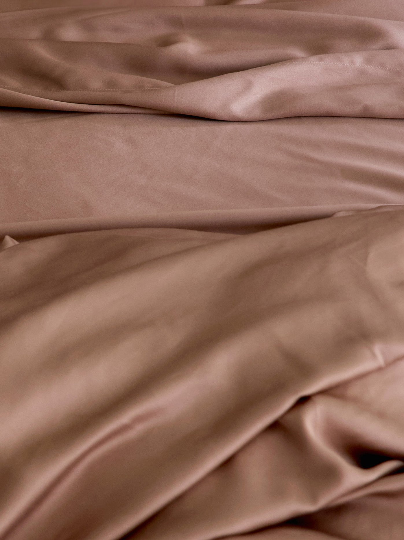 Close up of clay bedding fabric standard/king/body