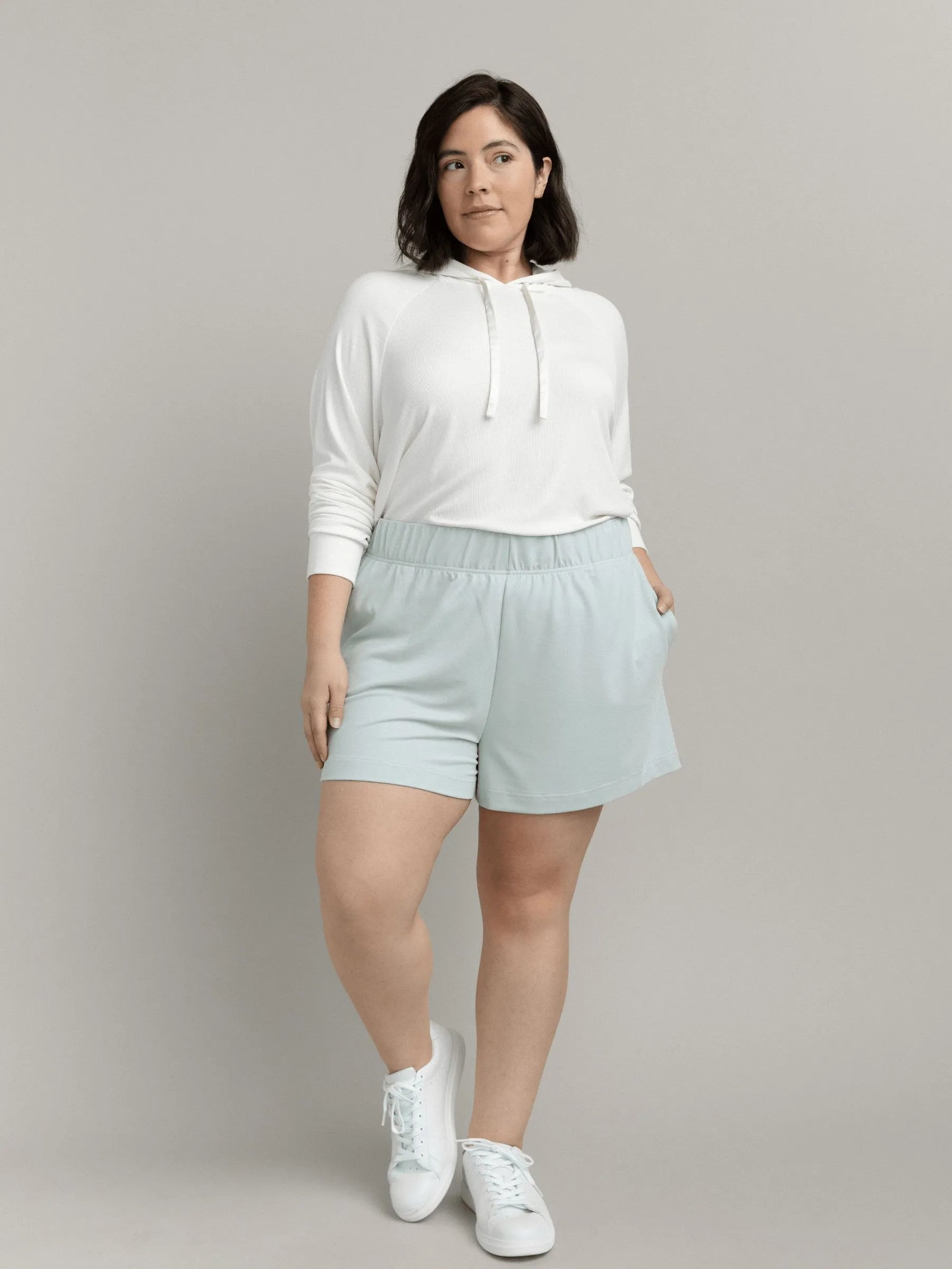 Modern Modal Shorts in Glacier 