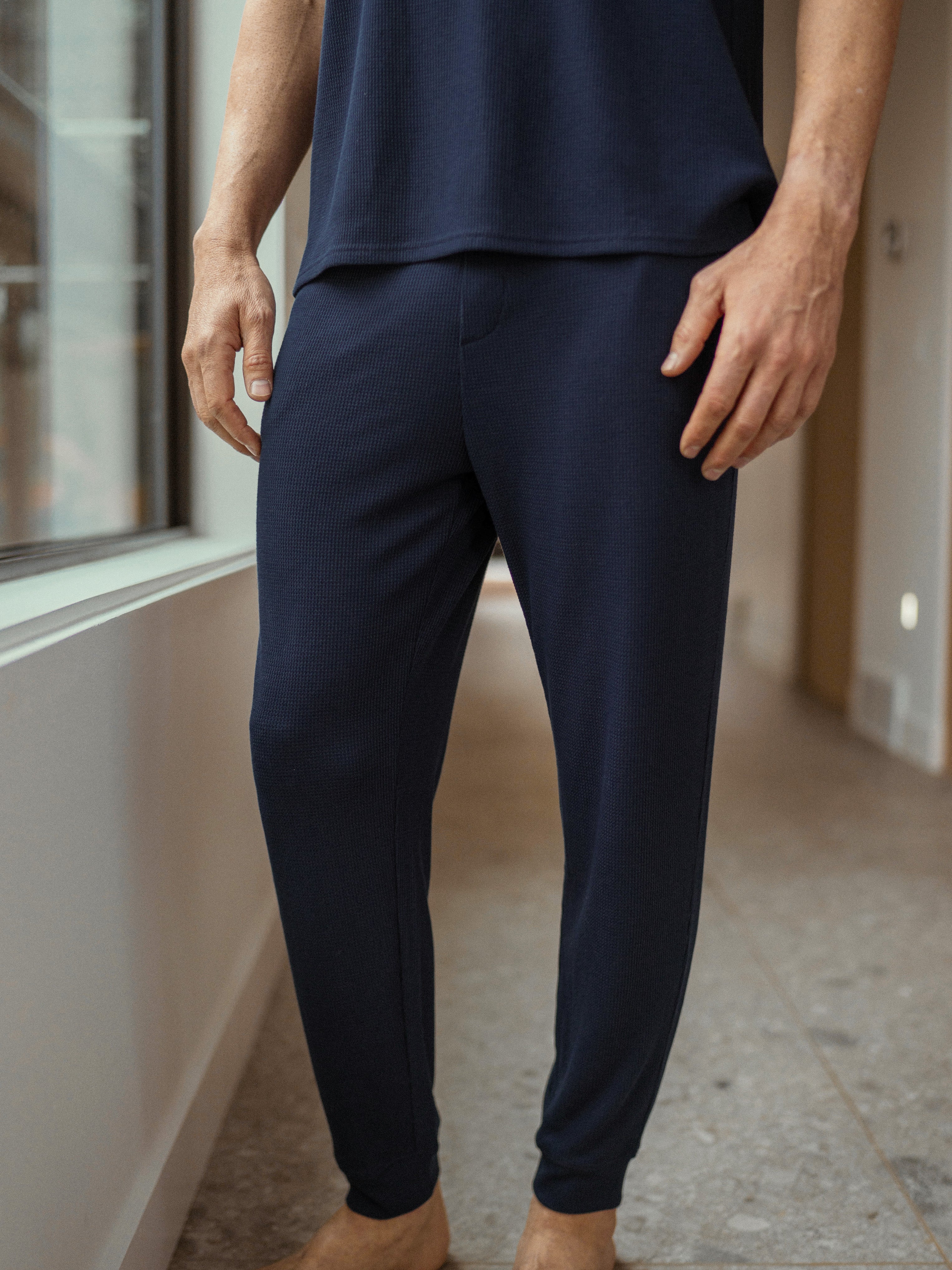 Men's Bamboo Waffle Knit Pants | Cozy Earth