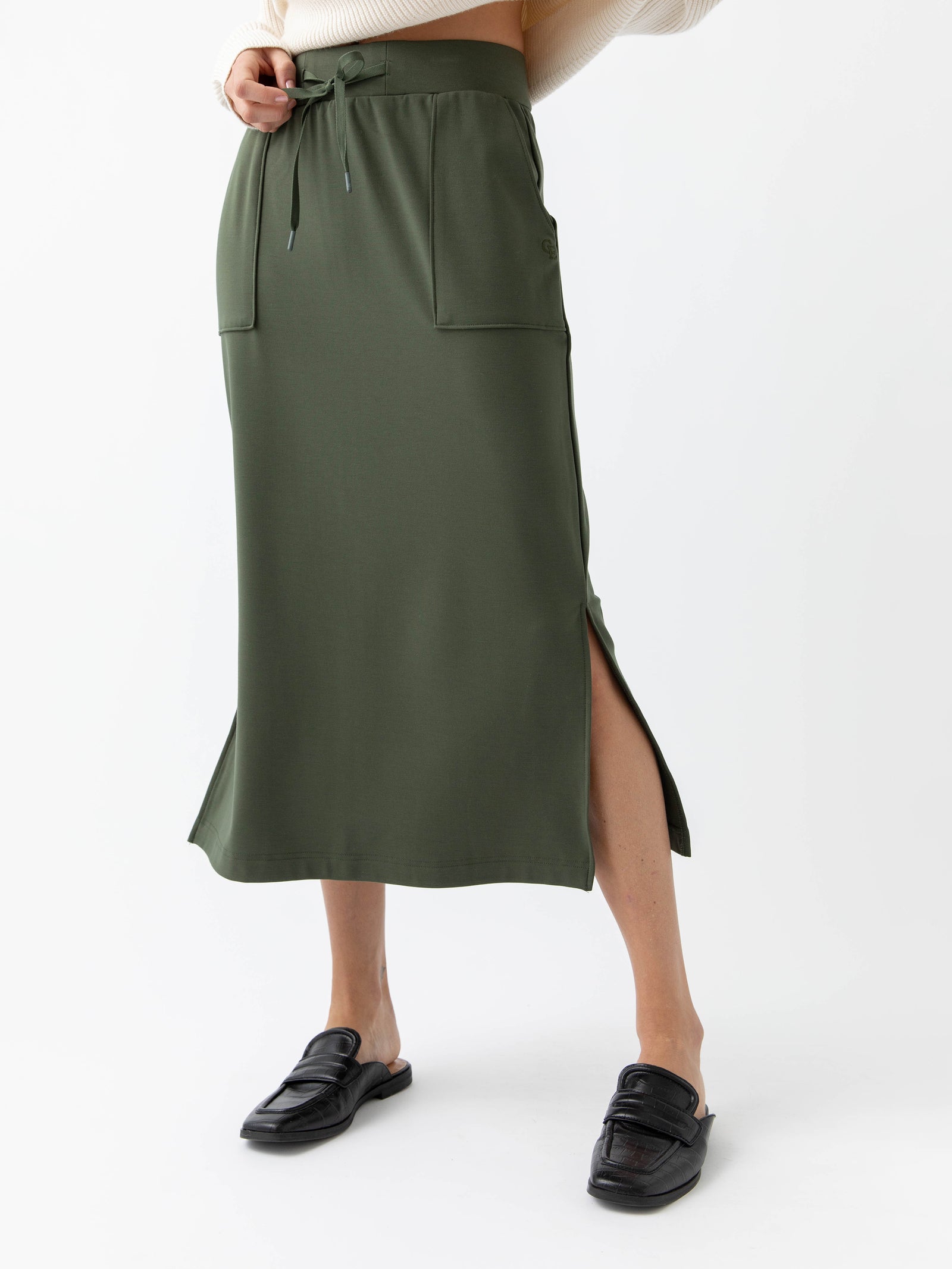 Women's Bamboo Ultra-Soft Midi Skirt | Cozy Earth