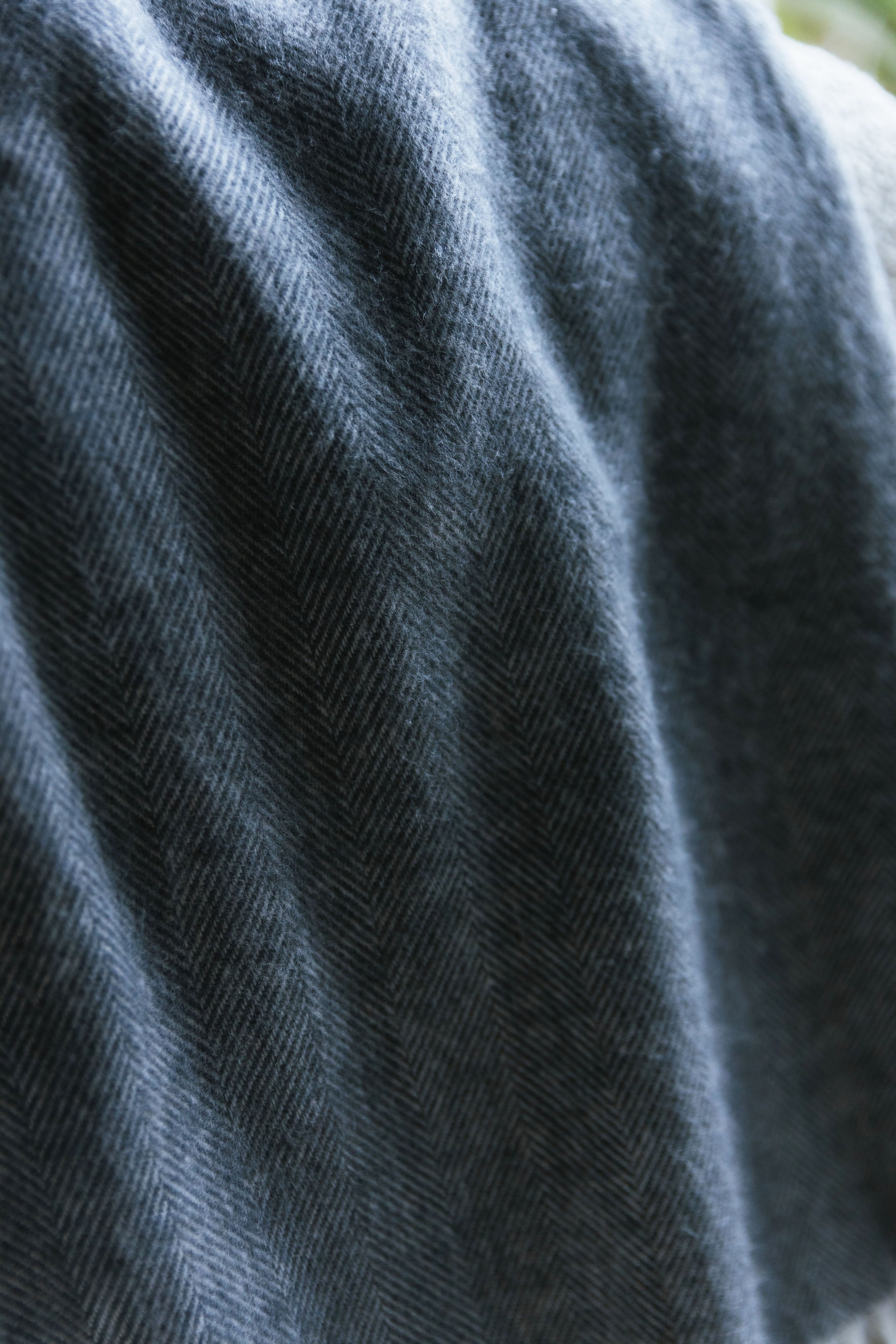 Close up of shadow throw fabric |Color:Shadow