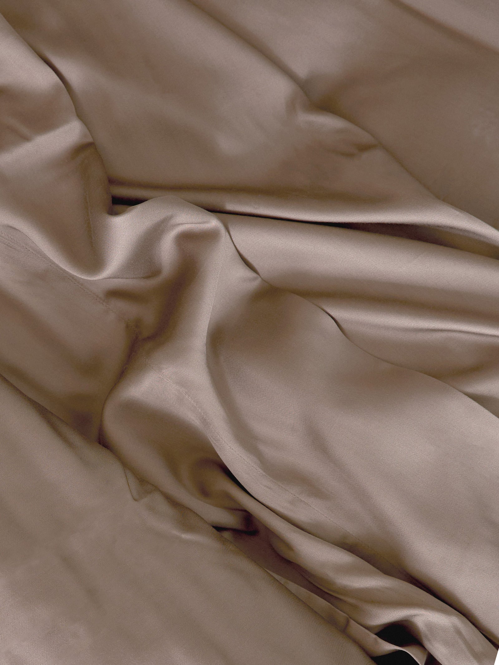 Close up of walnut bedding fabric standard/king/body