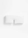 The Cozy Earth Adjustable Bamboo Sleep Mask is shown on a plain white background, featuring a soft rectangular shape with a small U-shaped cutout at one side. |Color:Ivory