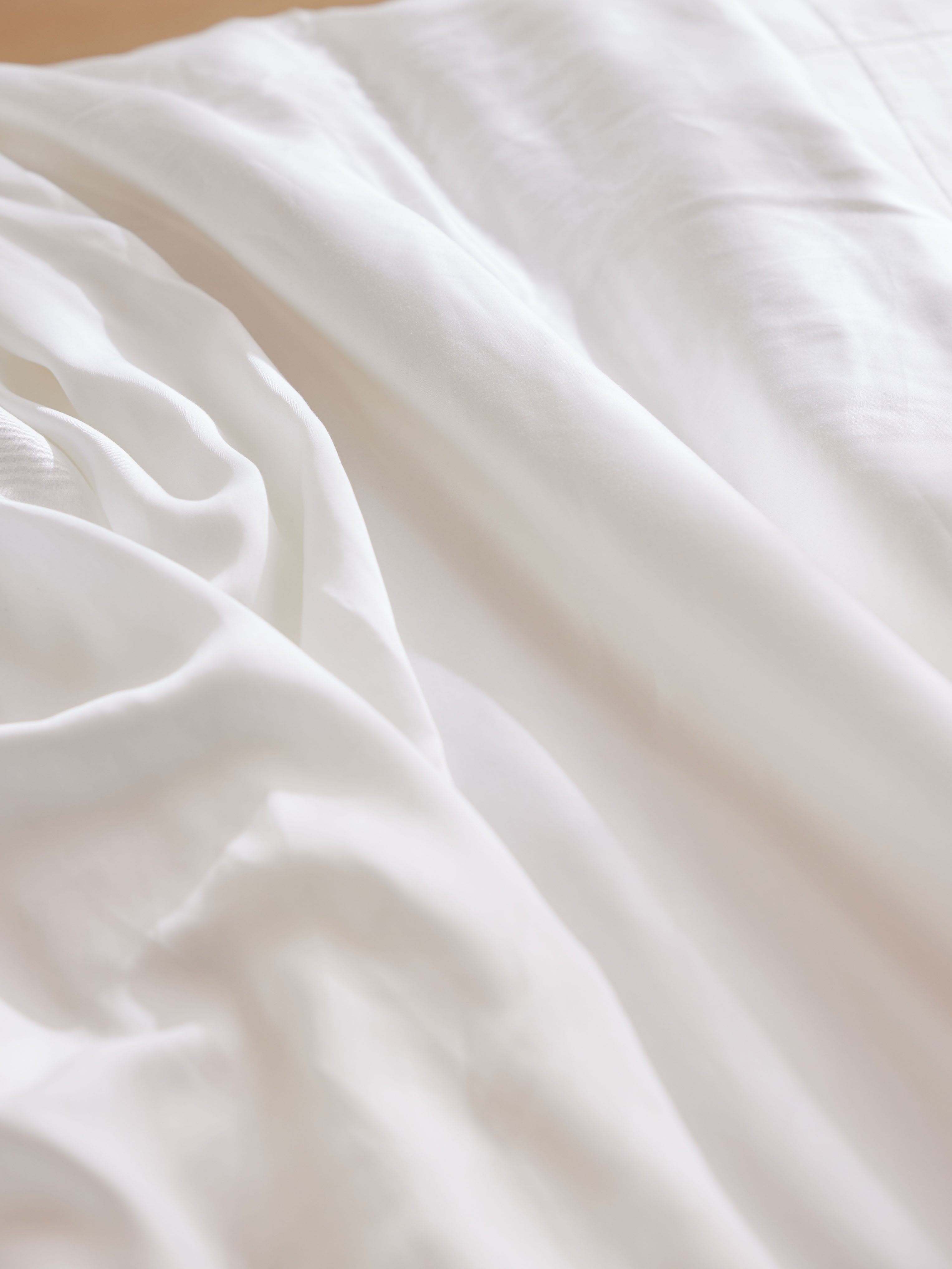 Close up of white sheet 