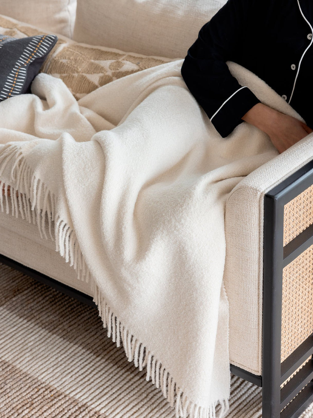Bouclé Throw