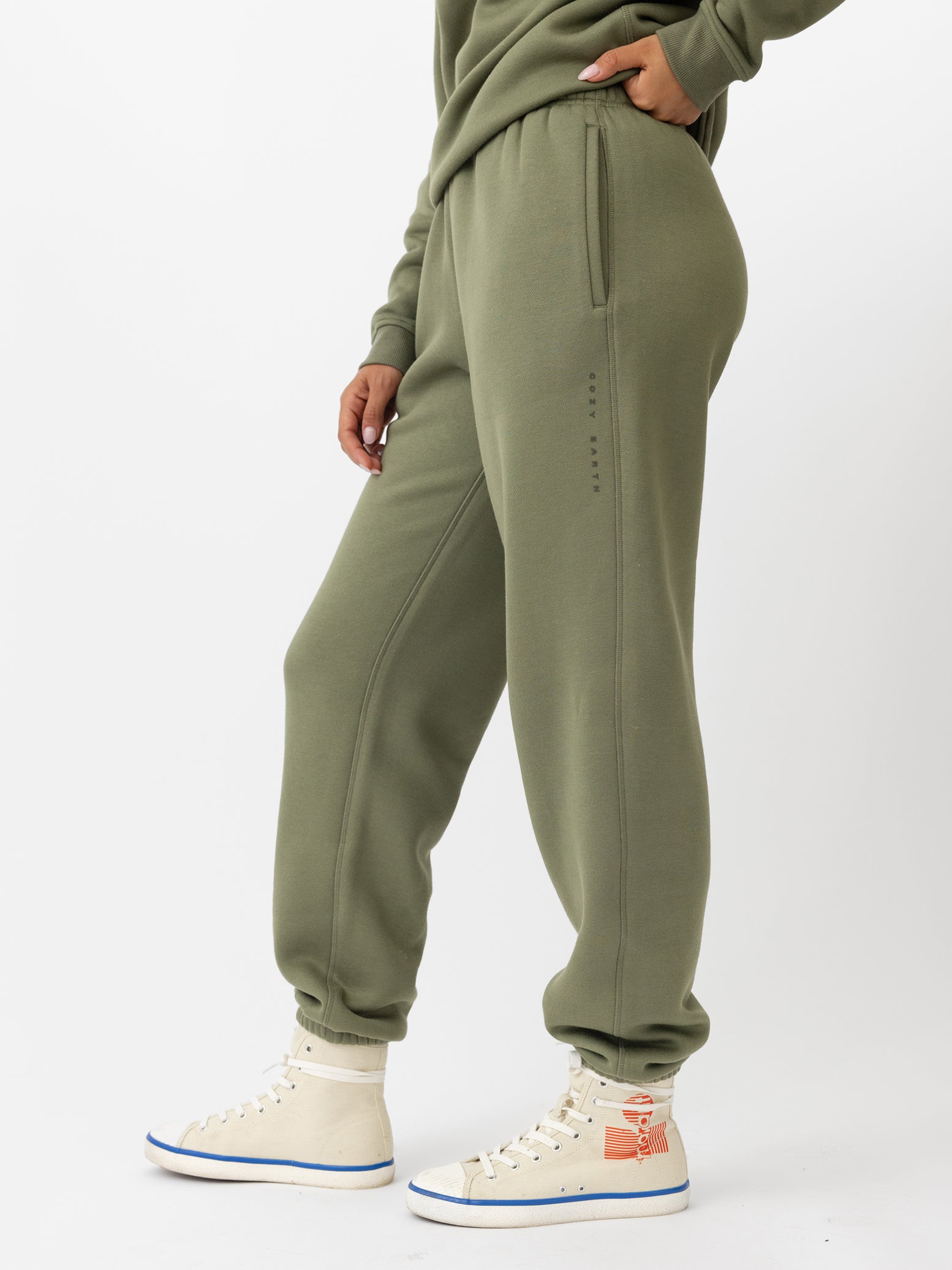  Woman wearing Juniper CityScape Sweat Pant with white background 