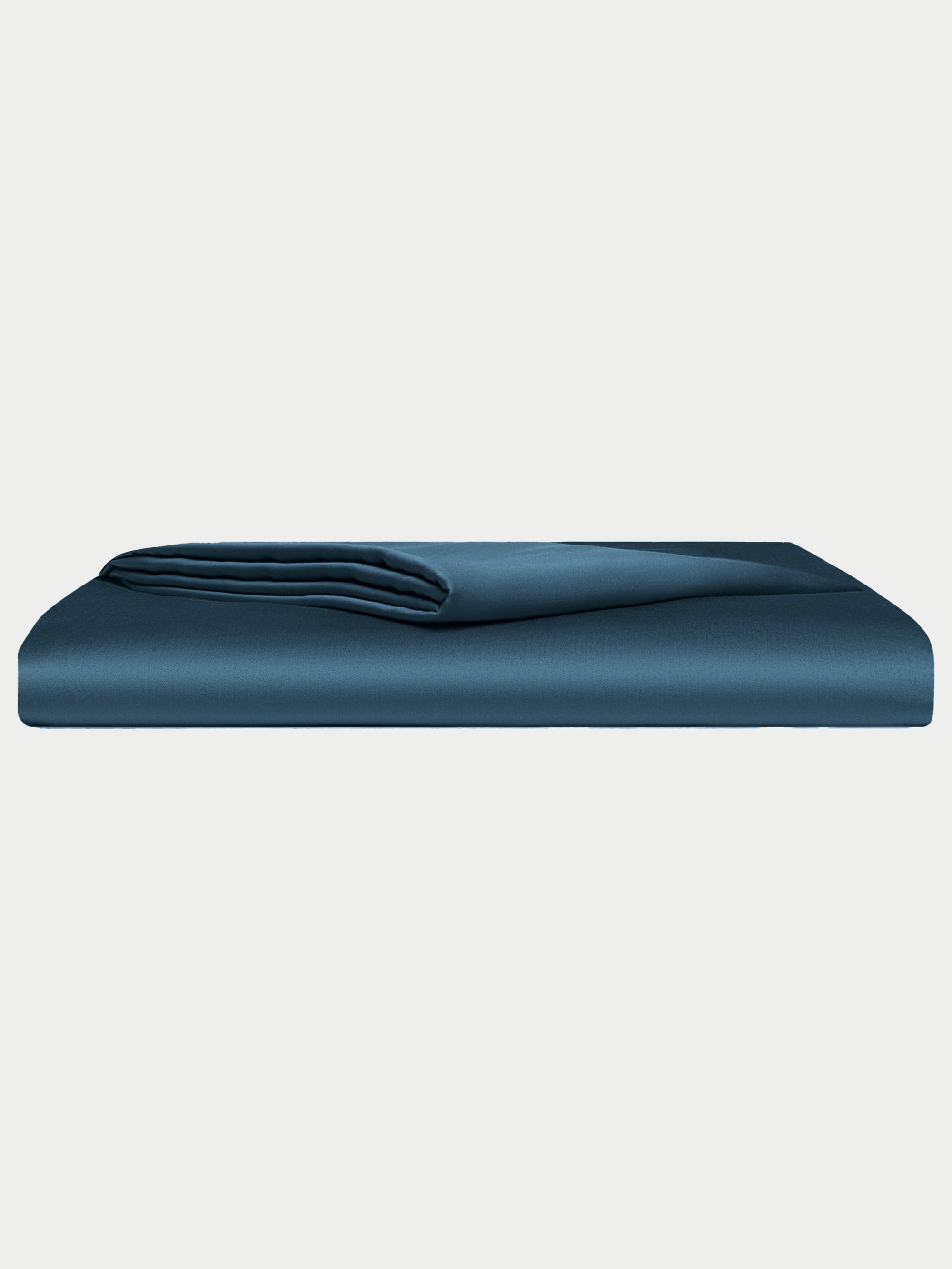 Pacific Blue top sheet folded with white background 