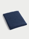 Folded alpaca throw in slate blue with white background |Color:Slate Blue