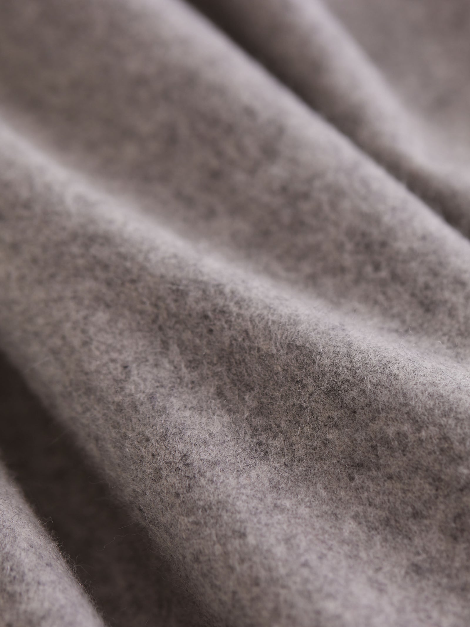 Close up of pebble cashmere fabric 