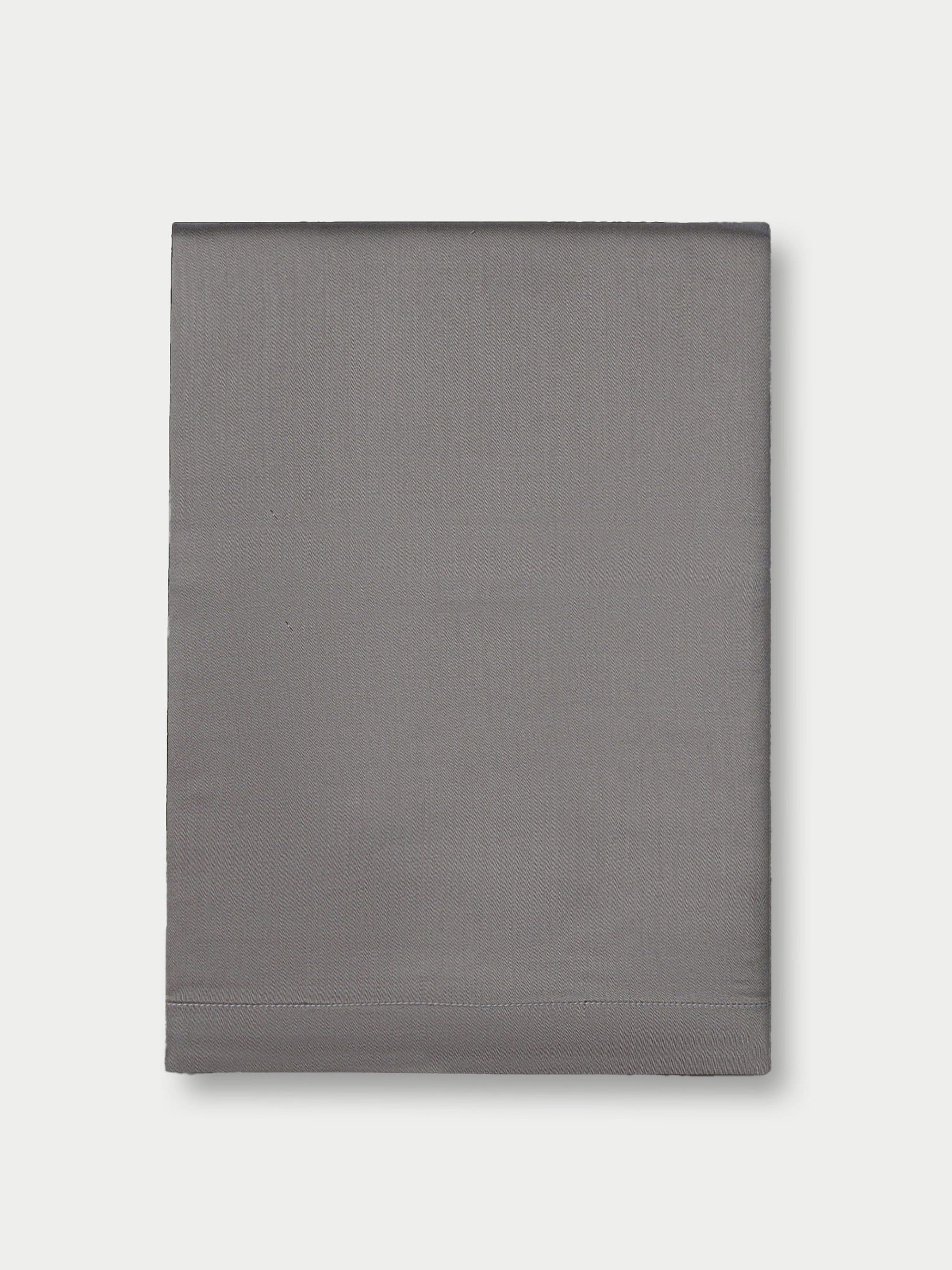 Flat lay of charcoal body pillowcase 
