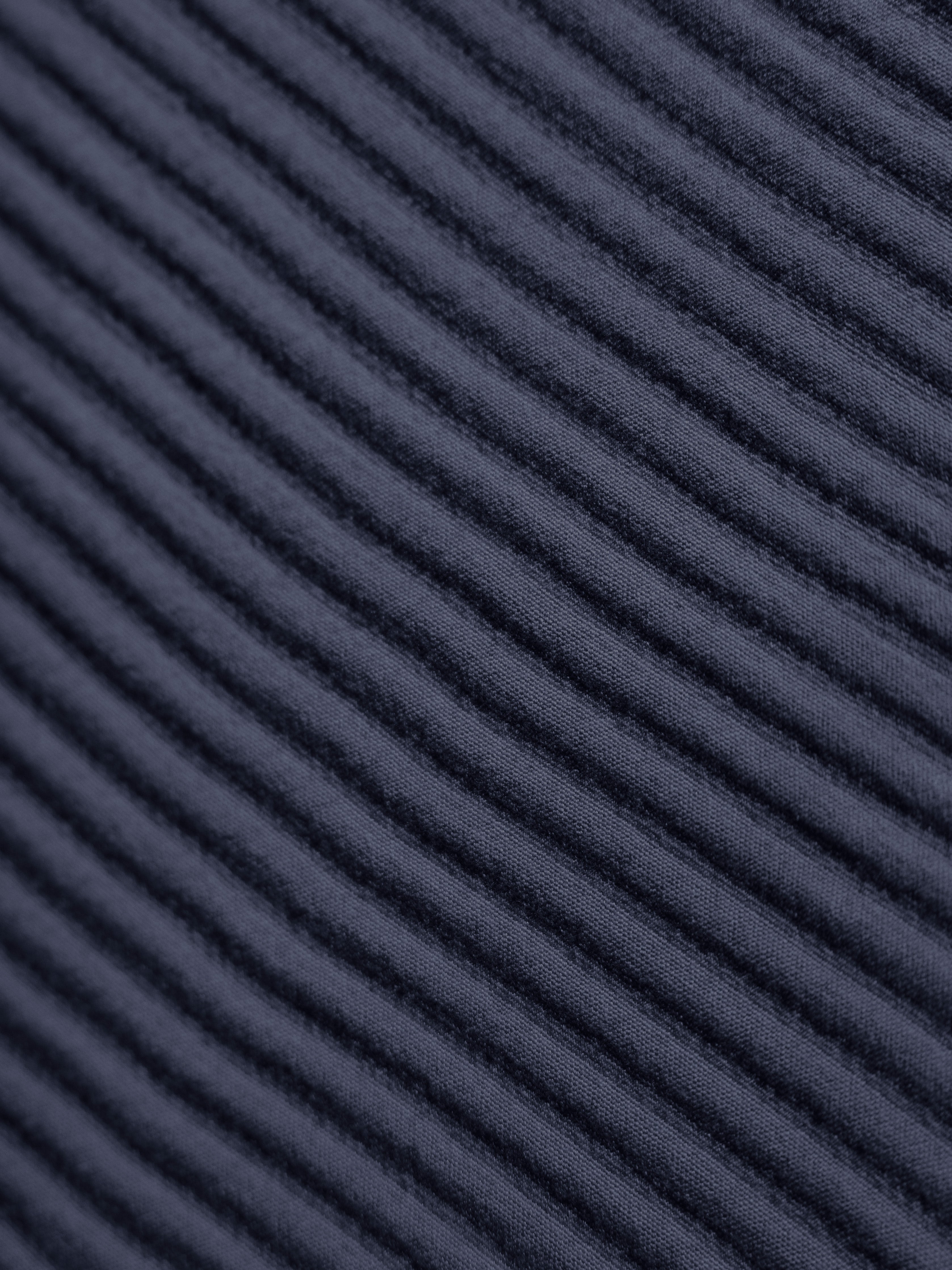 Close up of navy coverlet sham fabric |Color:Navy