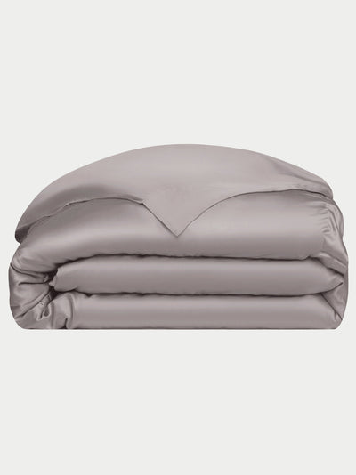 Stone Duvet cover folded with white background |Color:Stone