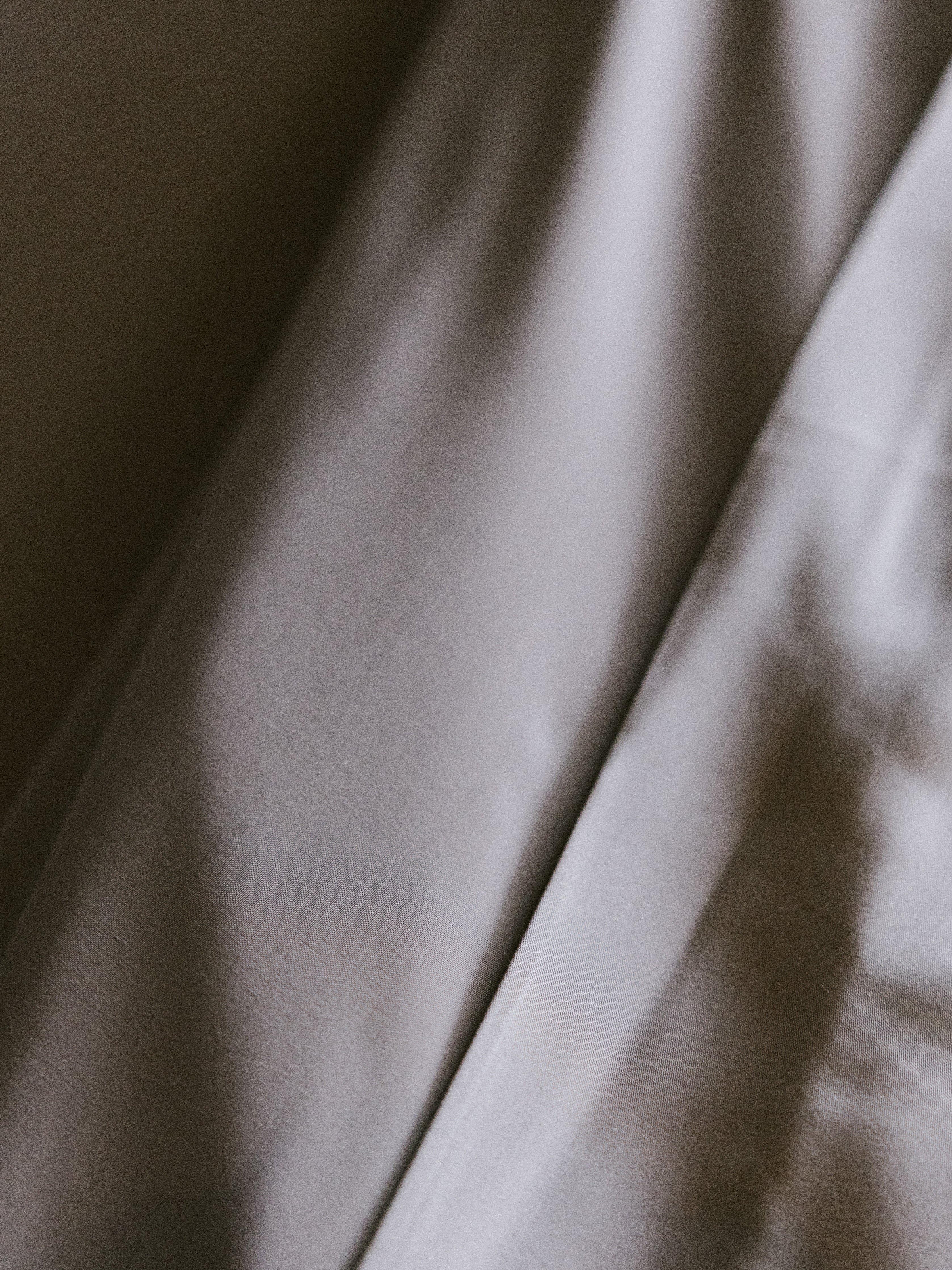 Close up of dove grey bedding |Color:Dove Grey