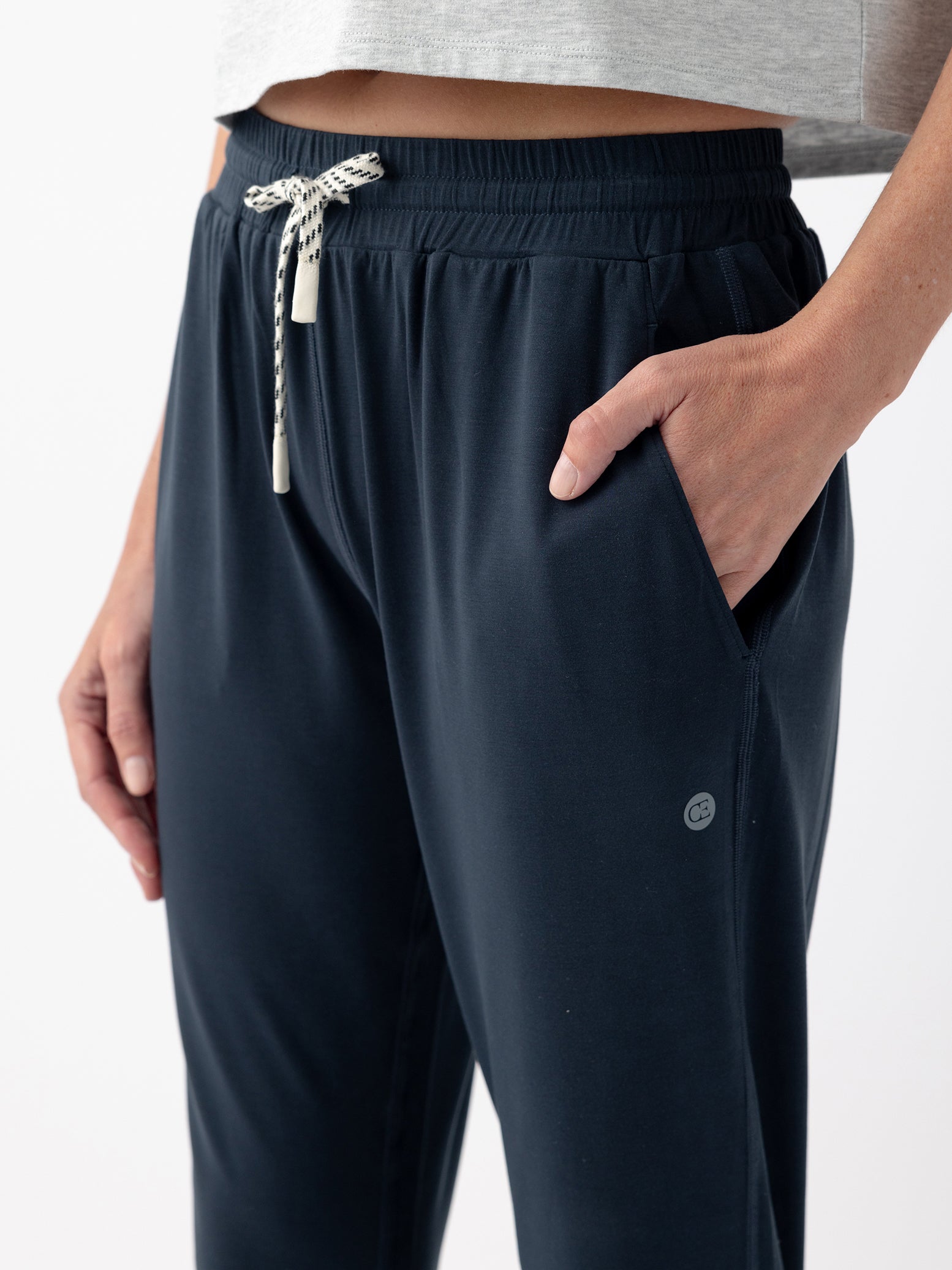 Eclipse Studio Jogger. The Studio Joggers are worn by a woman photographed with a white background. 