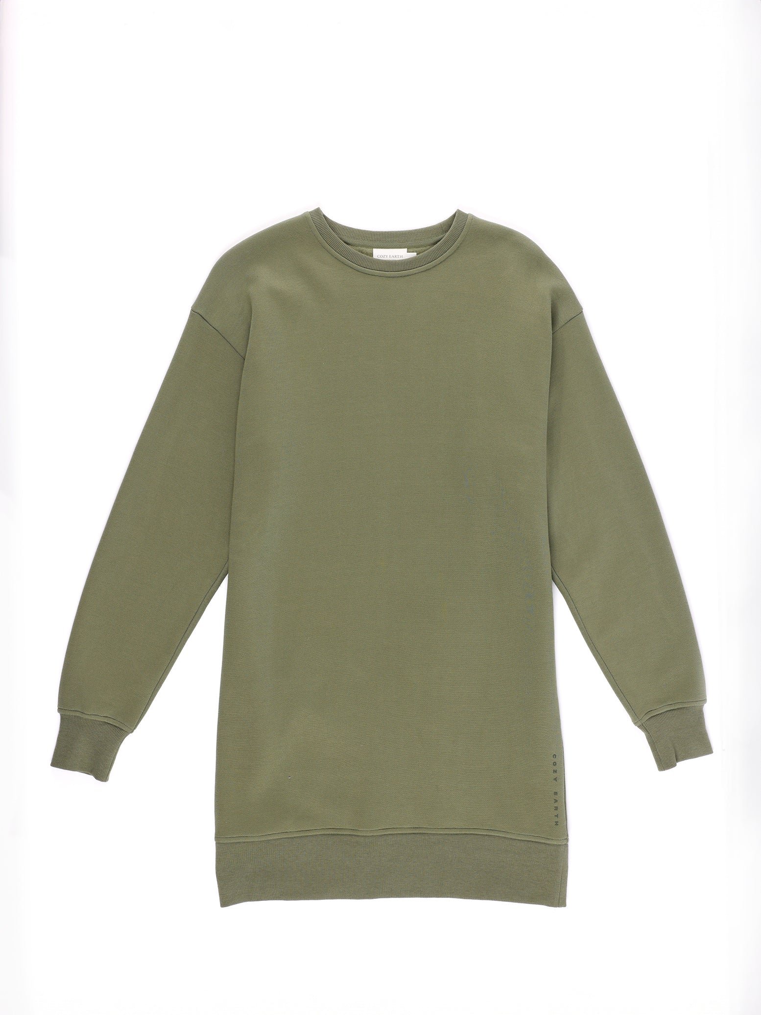 Juniper CityScape Crewneck Dress with white background 