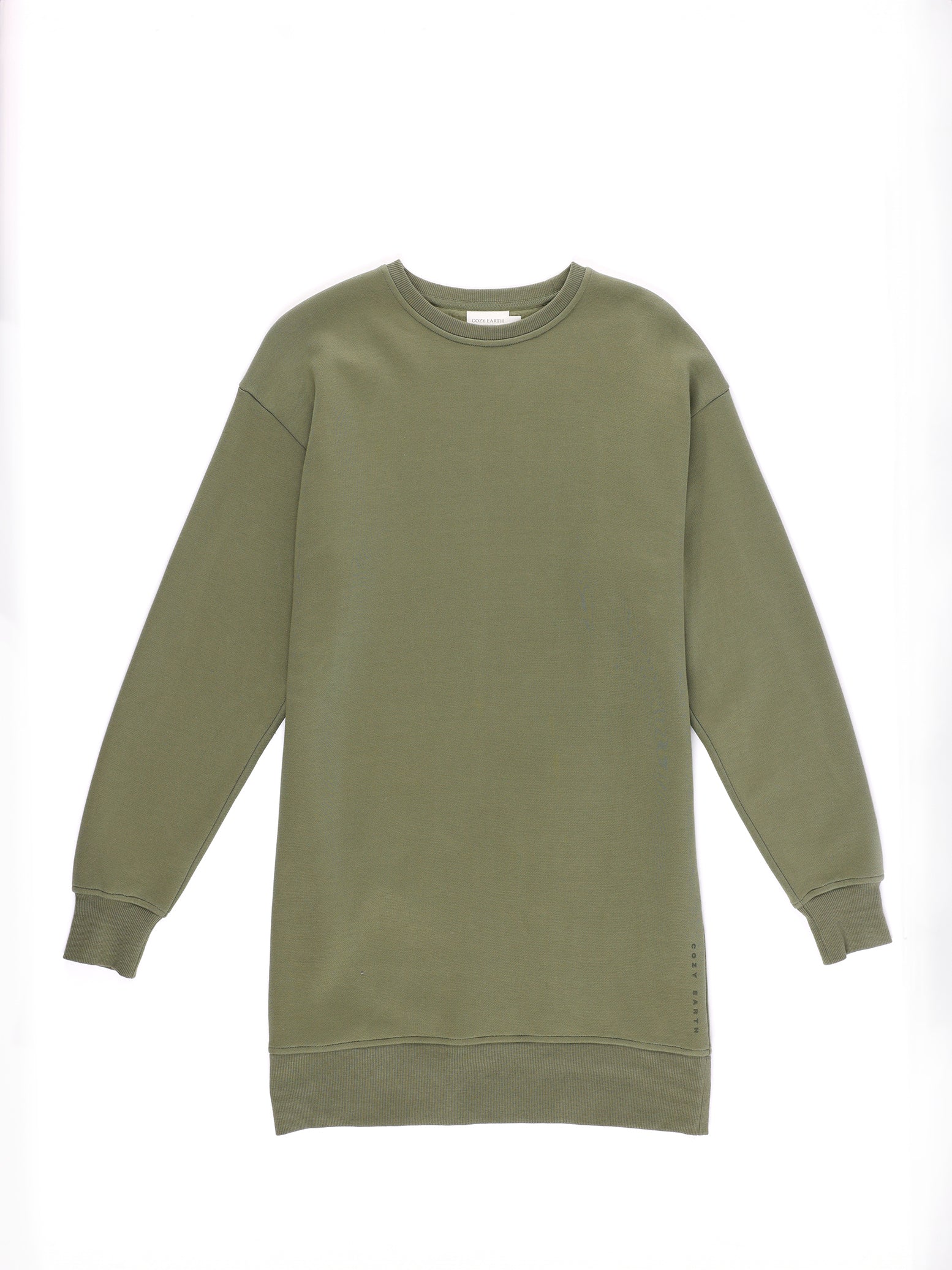 Juniper CityScape Crewneck Dress with white background 