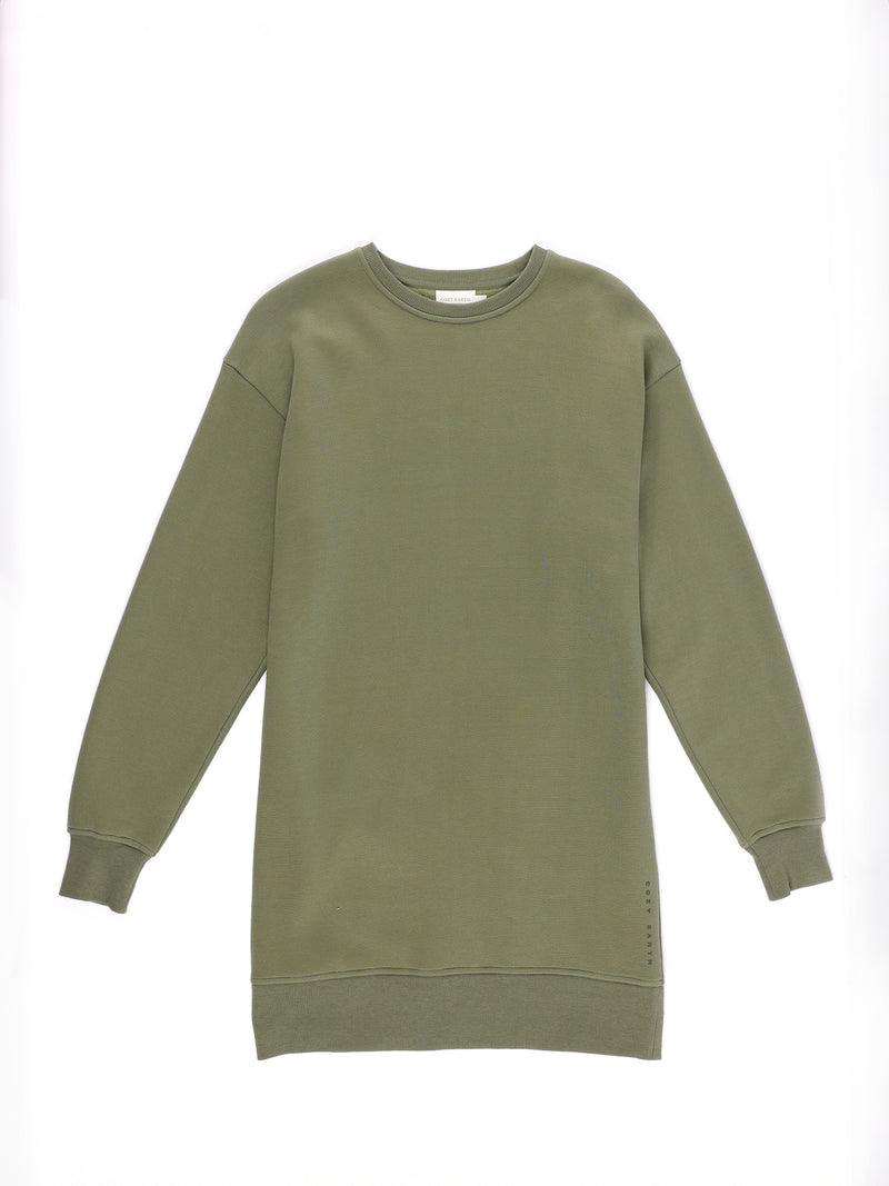 Juniper CityScape Crewneck Dress with white background