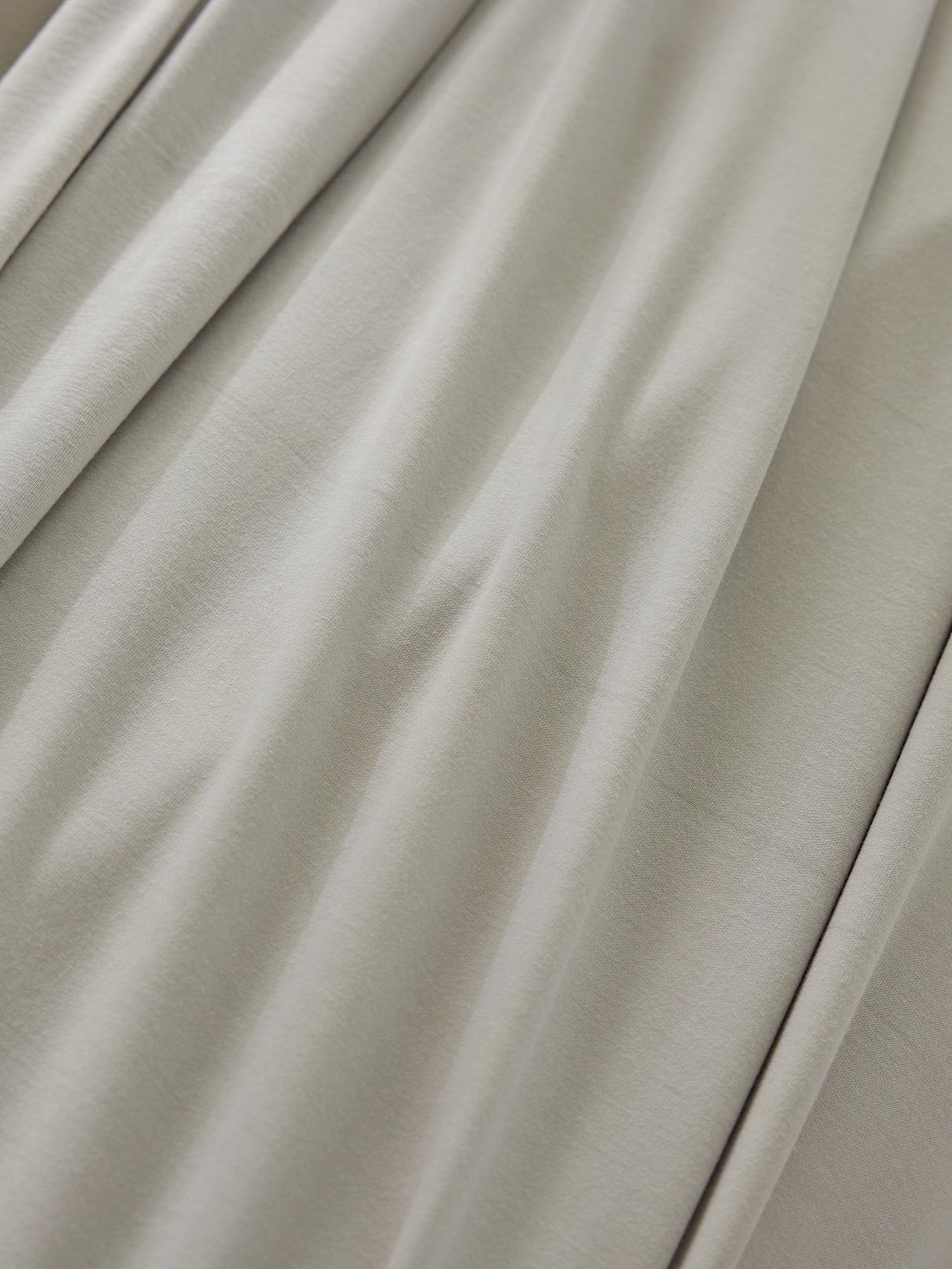 Close up of light grey bamboo jersey fabric |Color:Light Grey