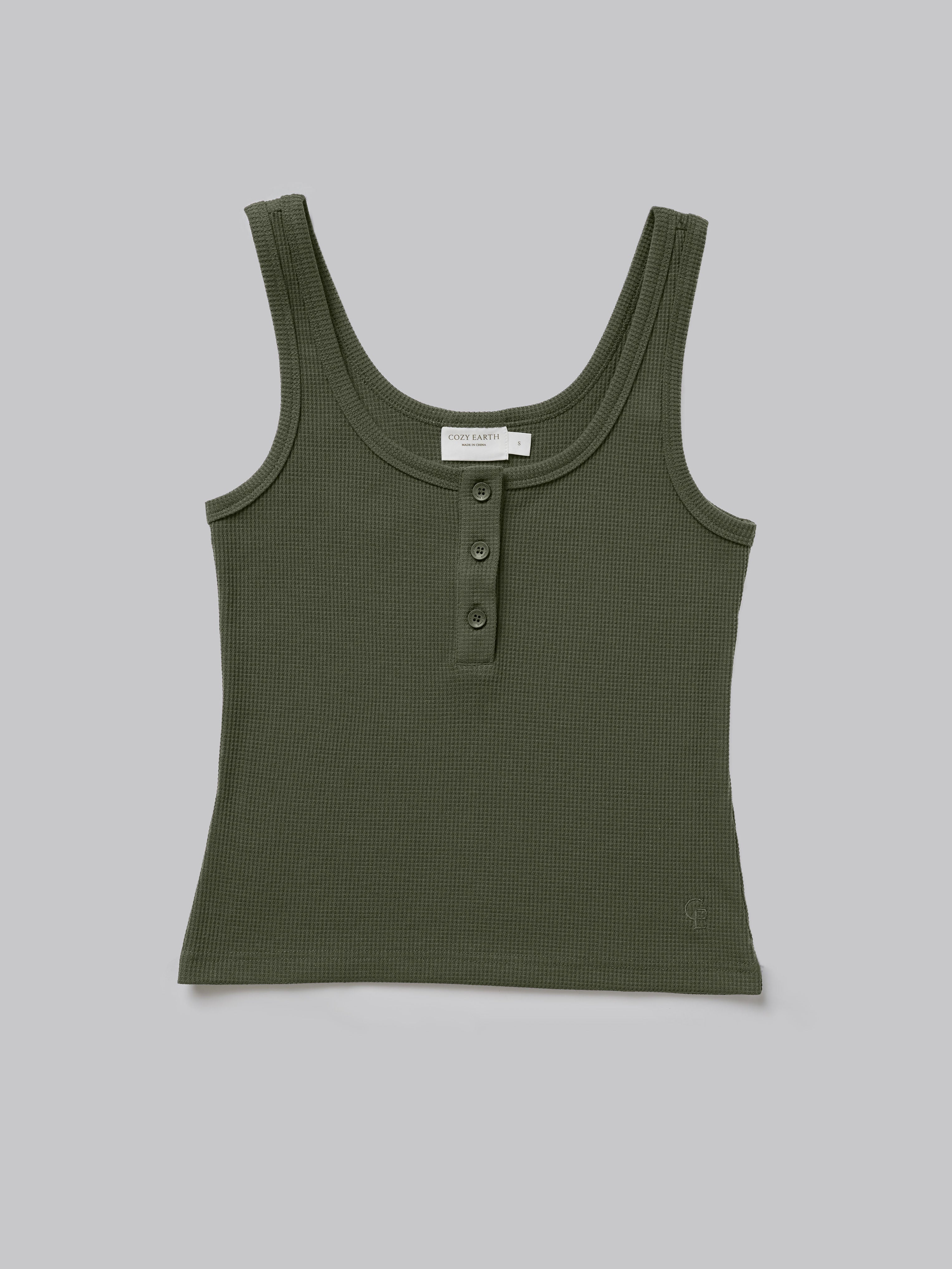 prank project Henley Bouclé Knit Tank prank project Henley Bouclé Knit Tank PRE ORDER] Henley Bouclé