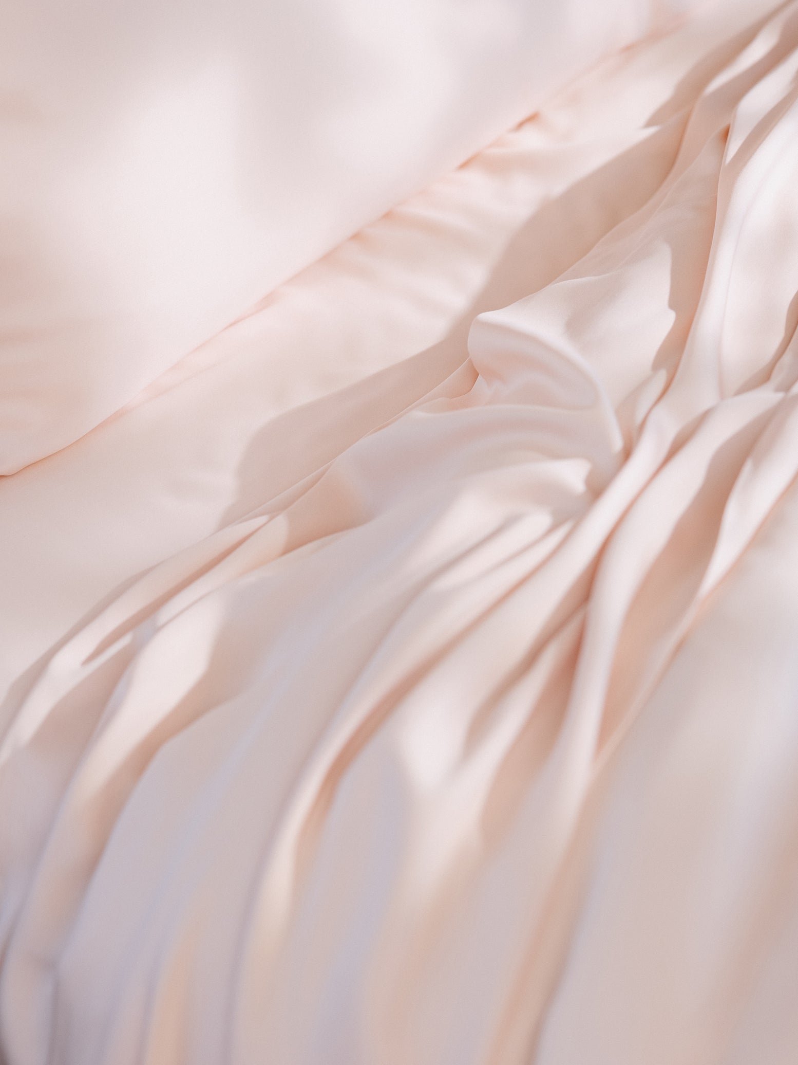 Close up of peony bedding 