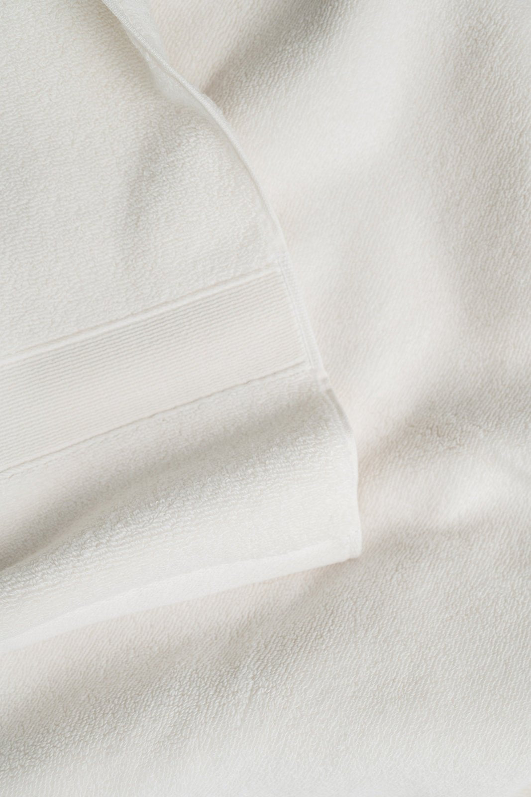 Close up of seashell luxe bath towel 