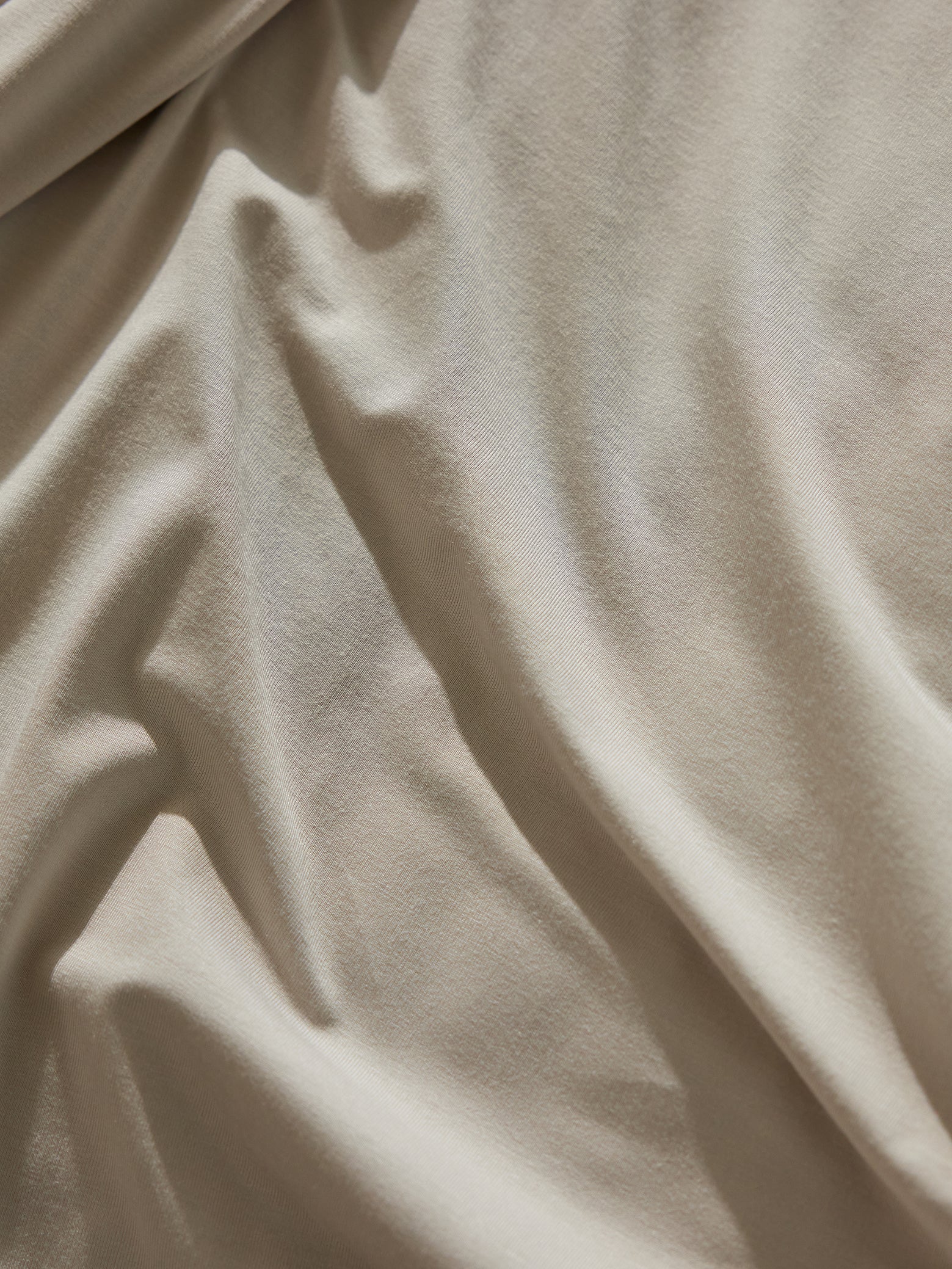 Close up of birch bamboo jersey fabric |Color:Birch