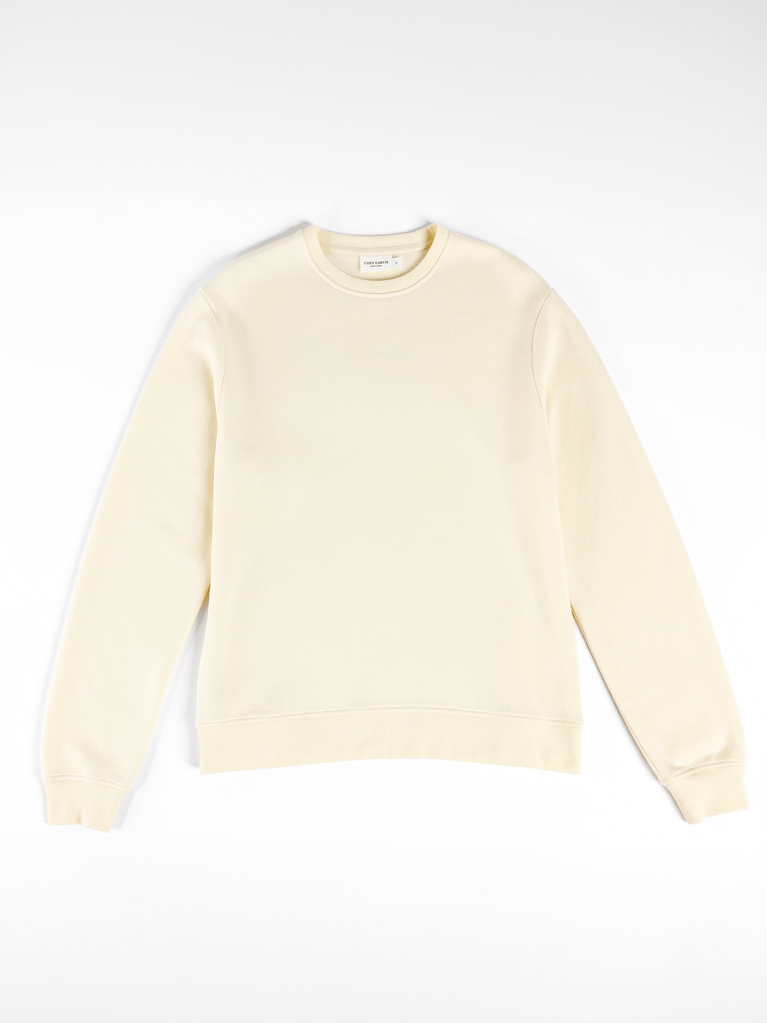 Alabaster CityScape Crewneck with white background 
