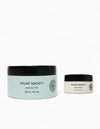 Two containers of Fount Society Body Butter and Water Cream on a white background