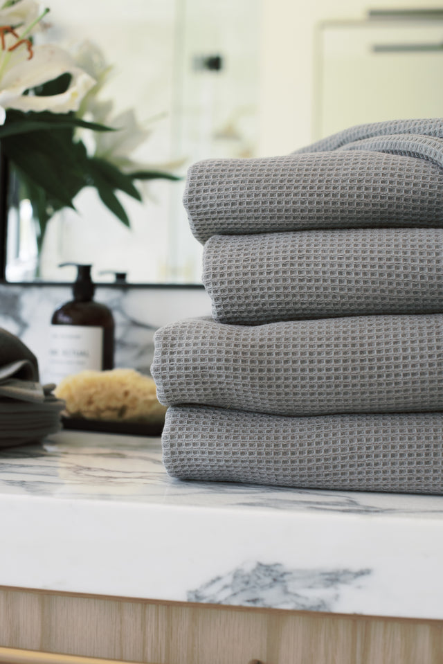 Waffle Bath Towel Set | Cozy Earth