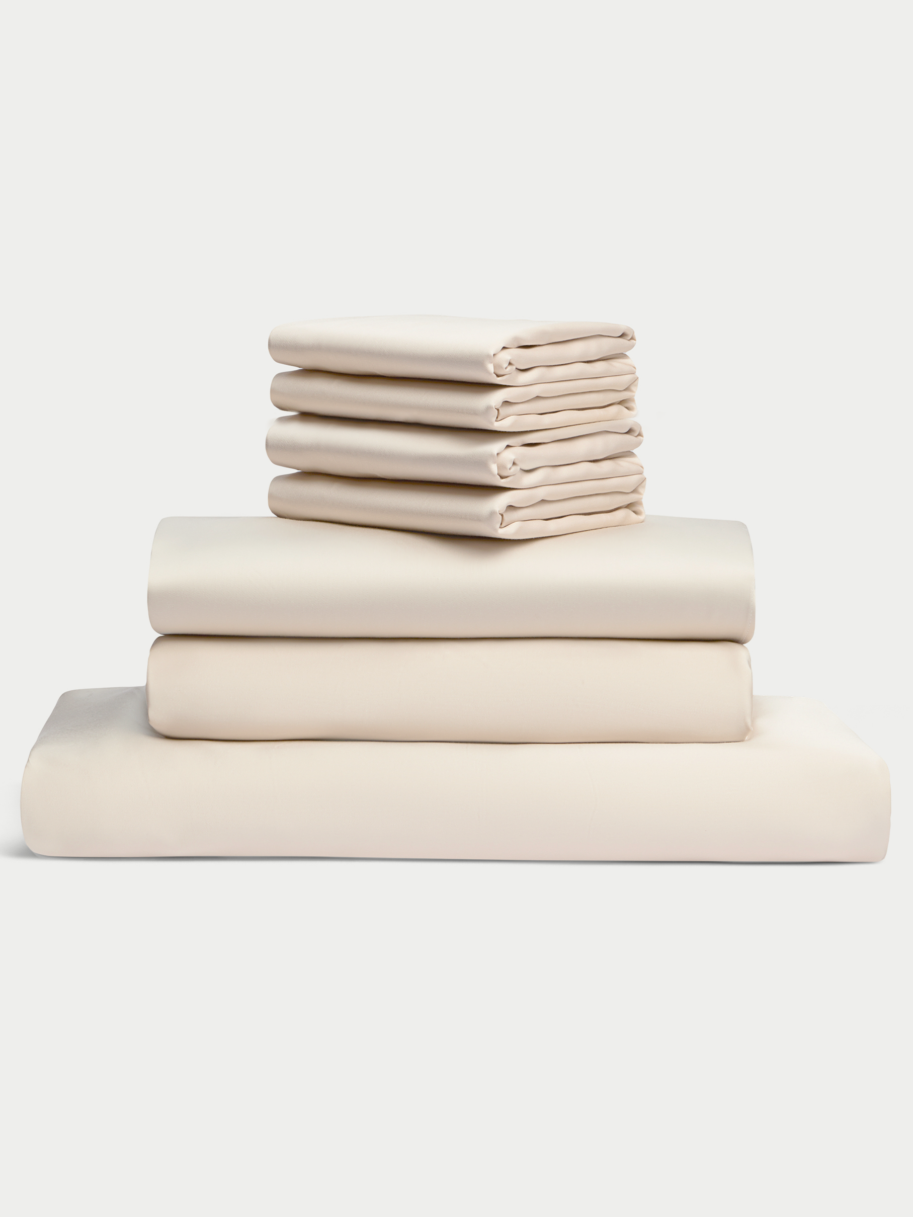Oat bedding bundle stacked up with white background |Color:Oat