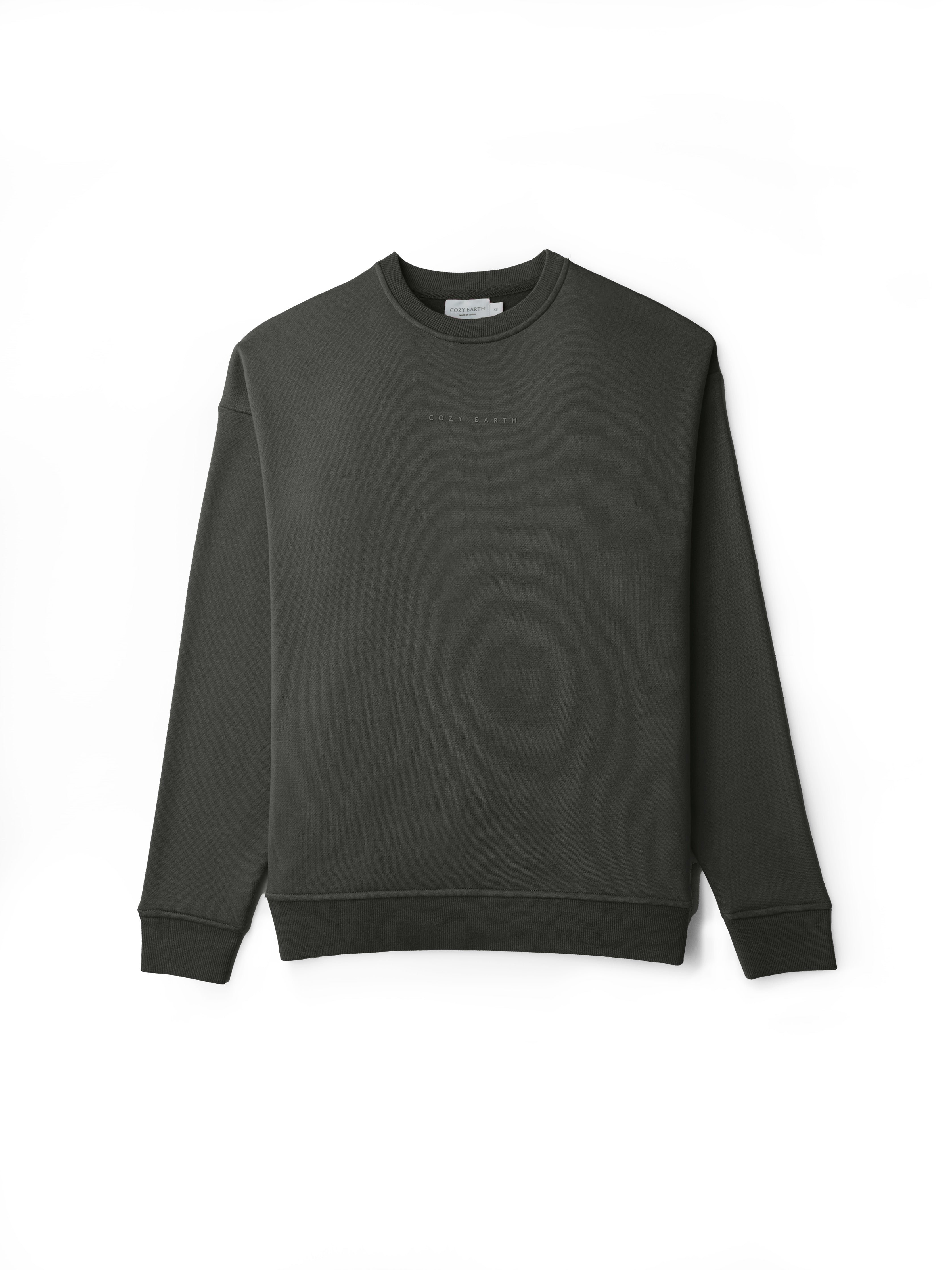 Strom CityScape Pullover Crew laying flat on a white background. 