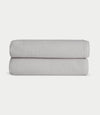 Waffle Bath towels in the color light grey. Photo of light grey Waffle Bath towels taken with white background. |Color:Light Grey