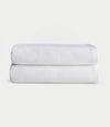 Waffle Bath towels in the color White. Photo of white Waffle Bath towels taken with white background. |Color:White