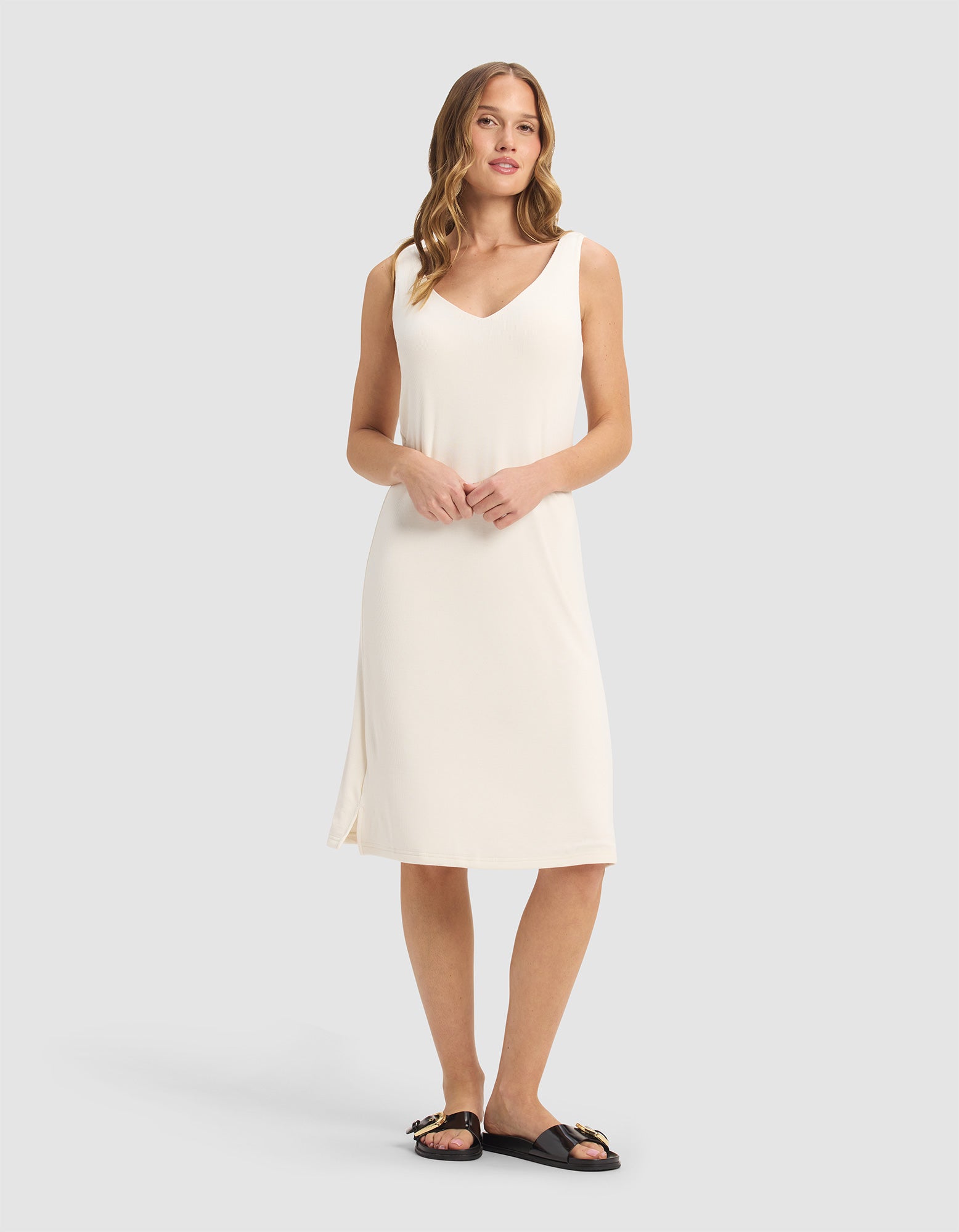 v neck tank dress Cozy Earth