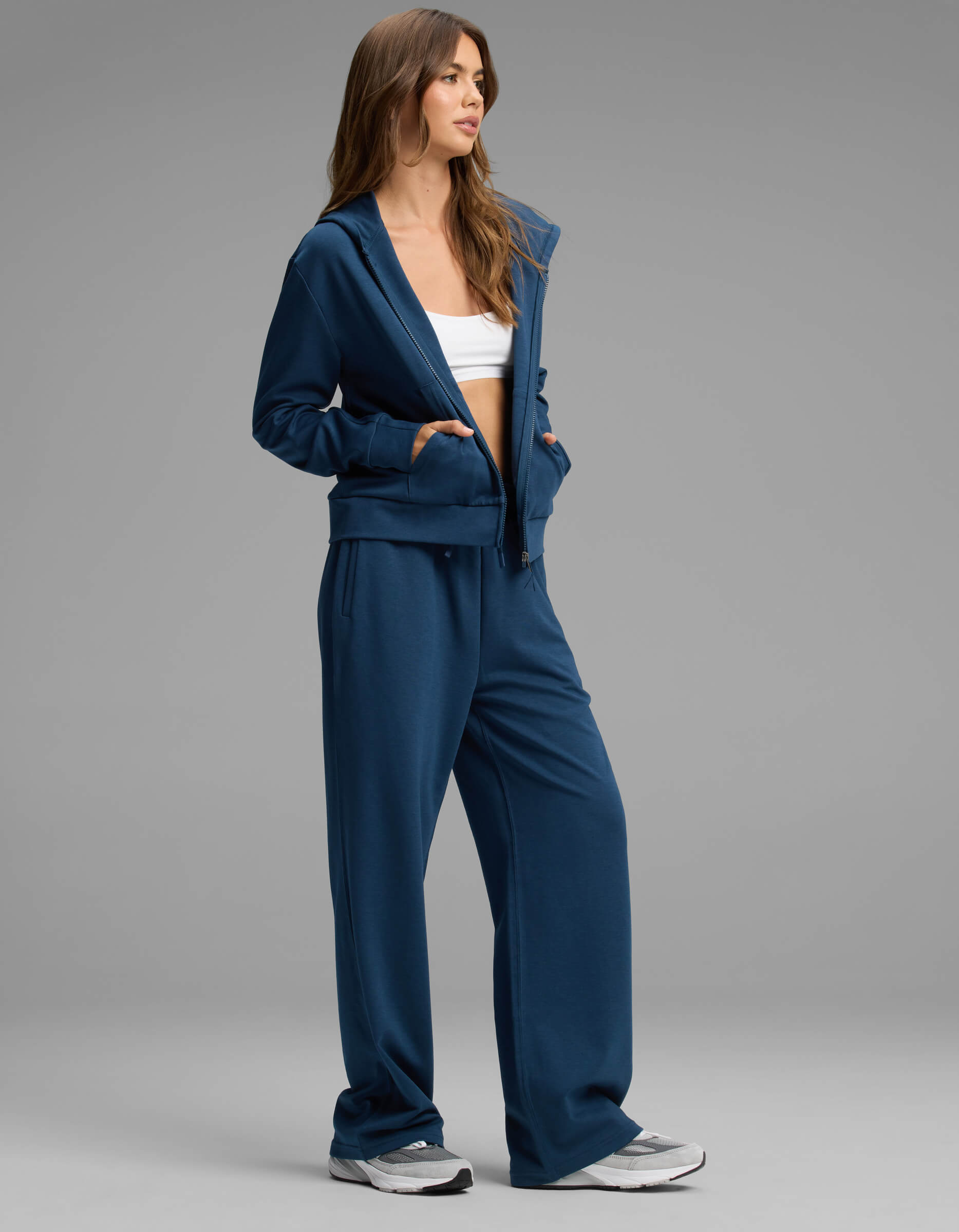 Women's Versa Full-Zip Hoodie & Wide Leg Pant Set | Soft Blend
