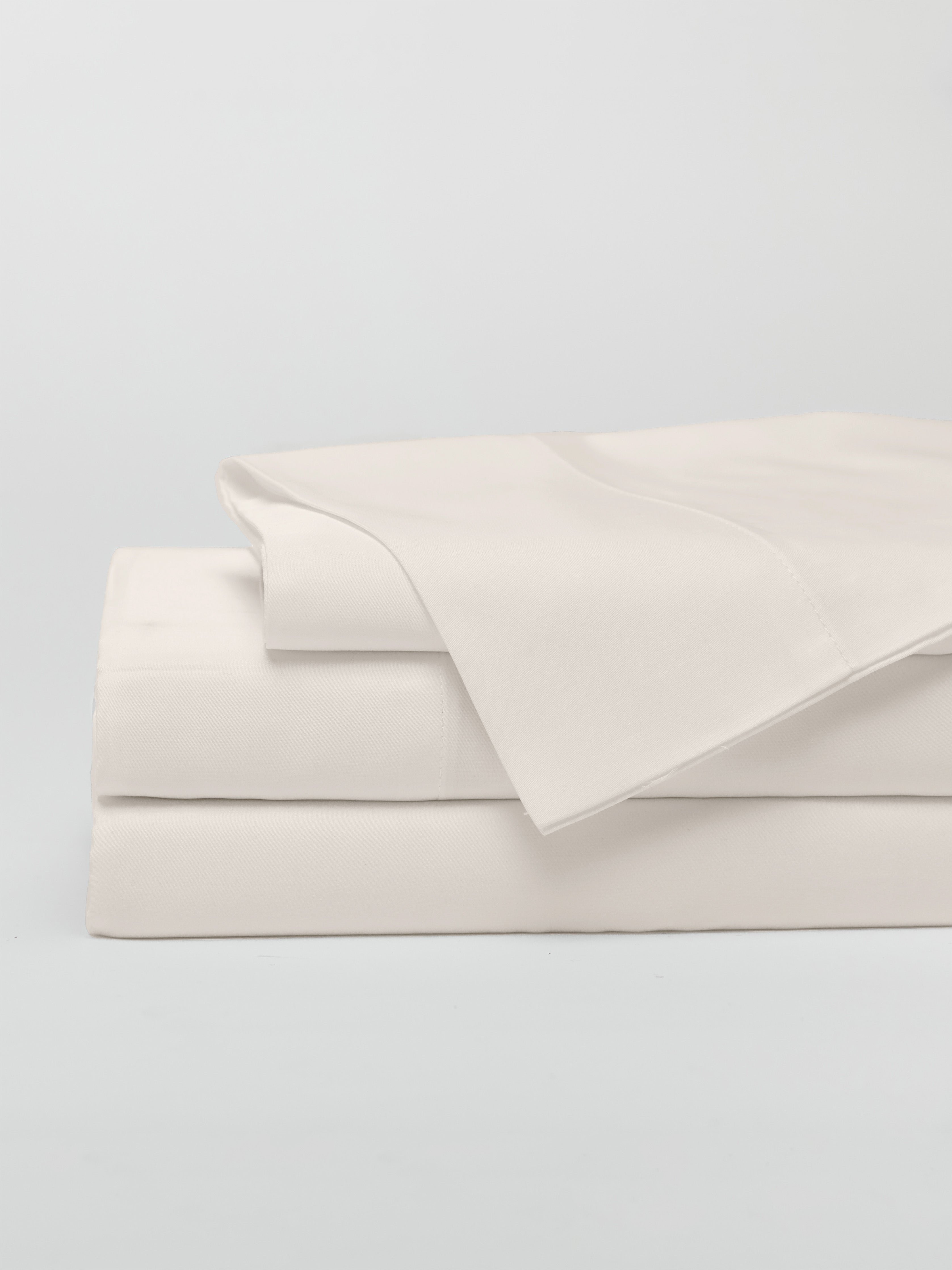 Oat sheet set with white background 
