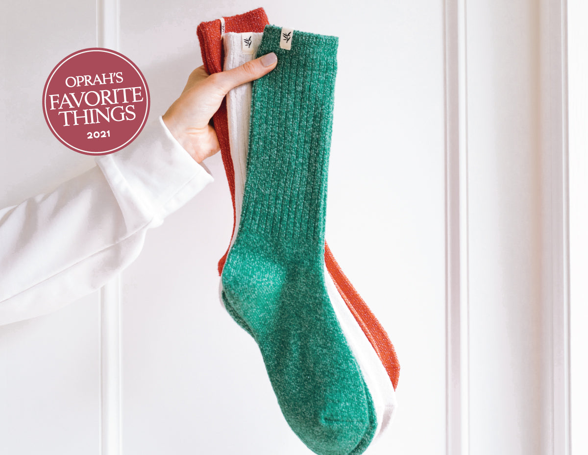 Plush socks from Oprah's favorite things