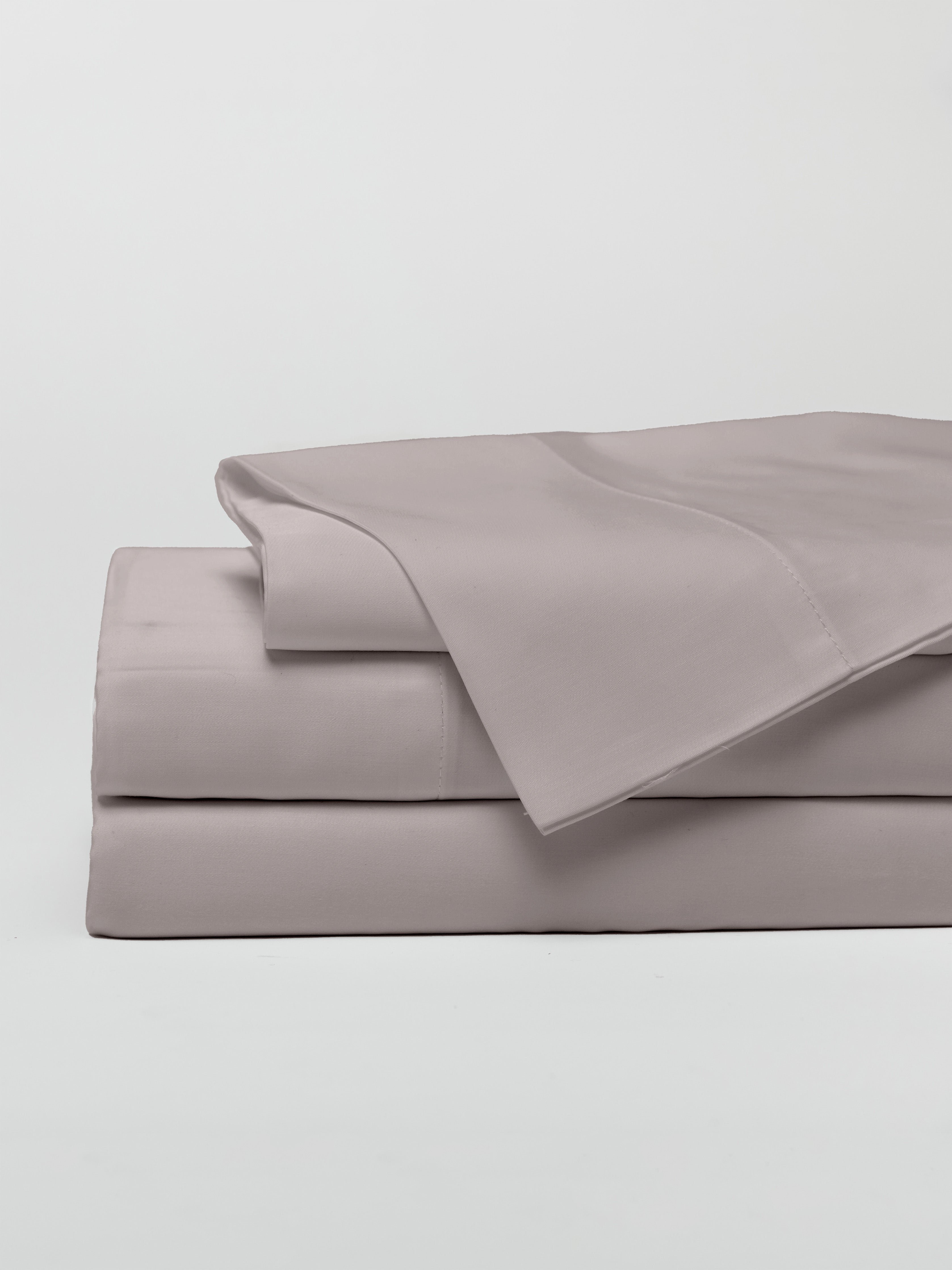 Stone sheet set folded with white background |Color:Stone