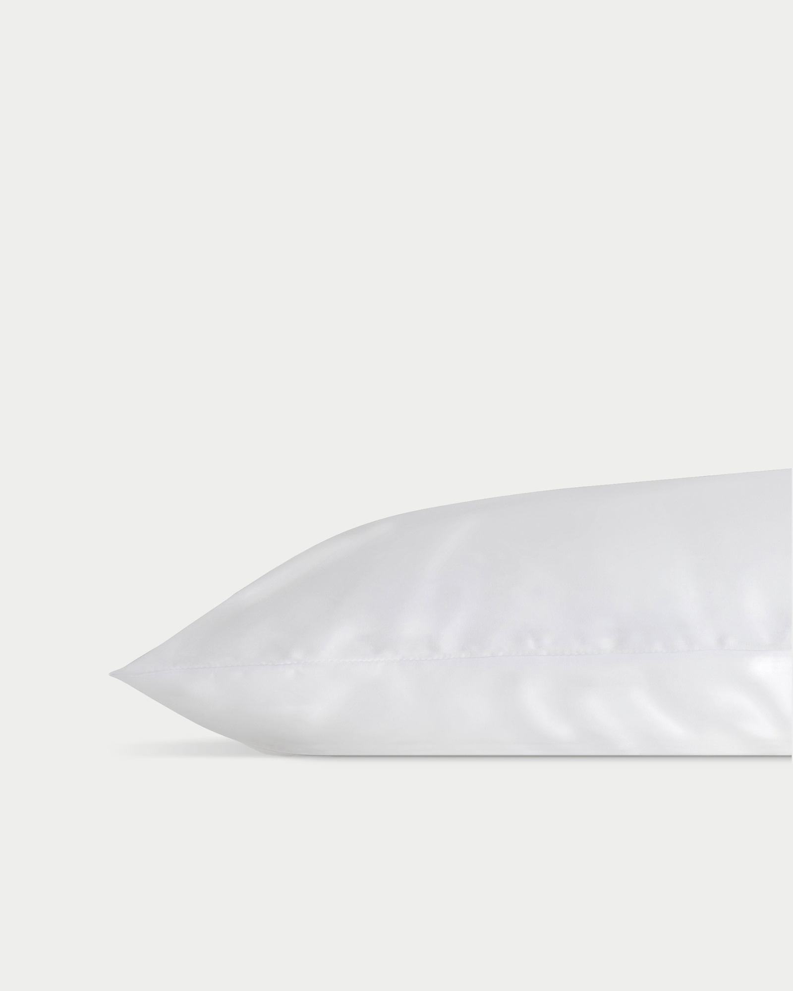 Pearl silk pillowcase with white background 