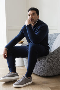 Heather Fog/French Navy