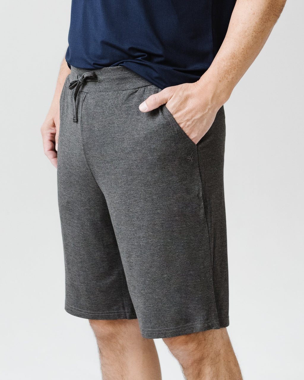 Charcoal Men's Bamboo Stretch-Knit Pajama Short [Lincoln]