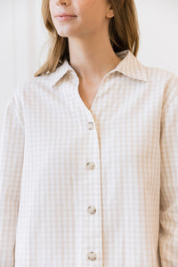 Women's Cozy Earth Coastal Comfort Short Sleeve Button Down