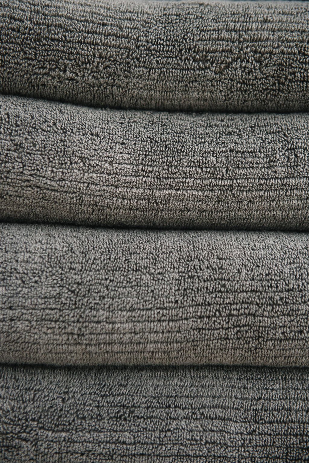 Ribbed Terry Bath Sheets in the color Charcoal. Photo of product taken up close. |Color:Charcoal