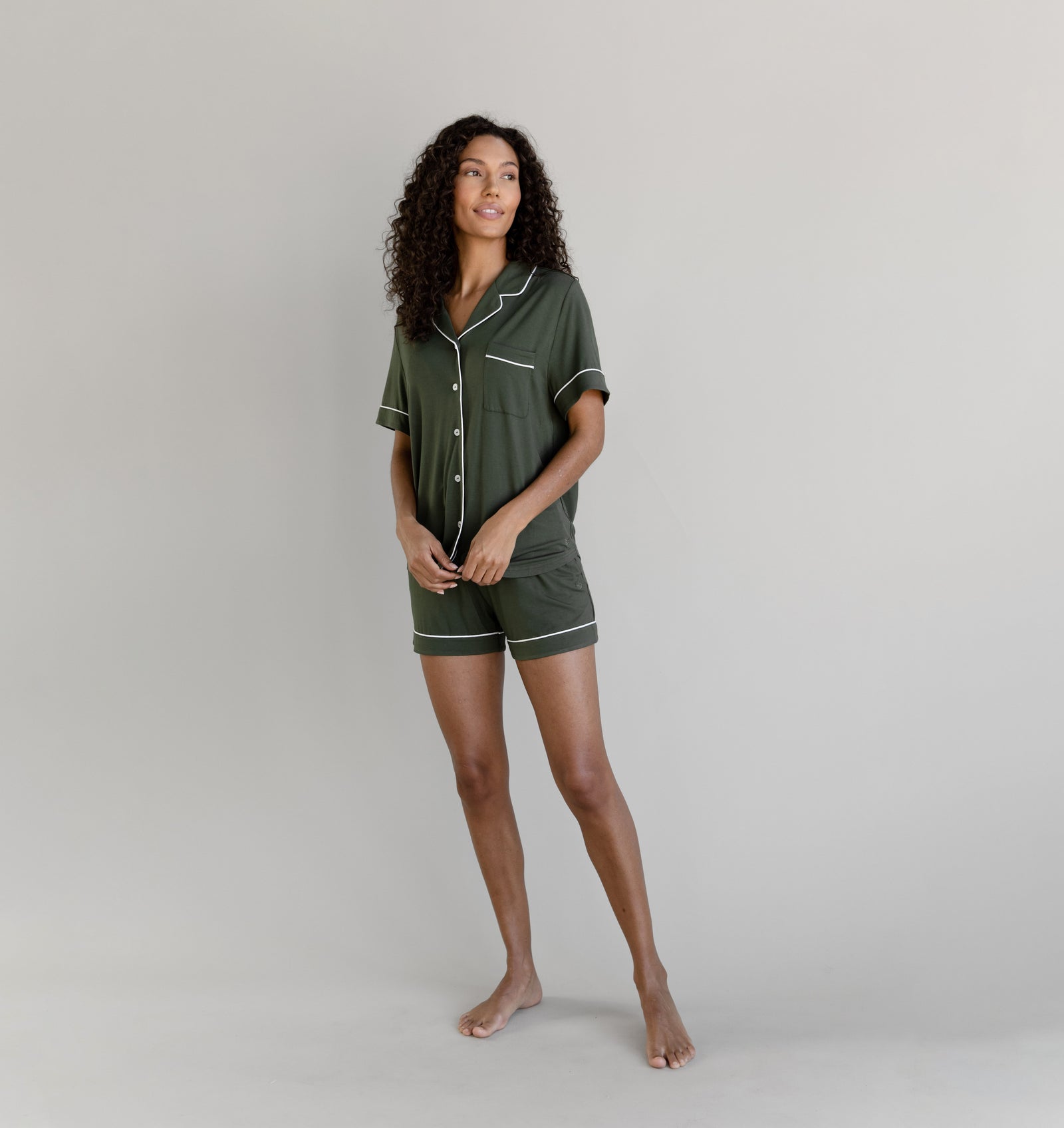 Women's Serenity Silk Classic Pajama Shorts - Cozy Earth