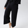 Black Women’s Rib Knit Bamboo Lounge Capri [Shelby]