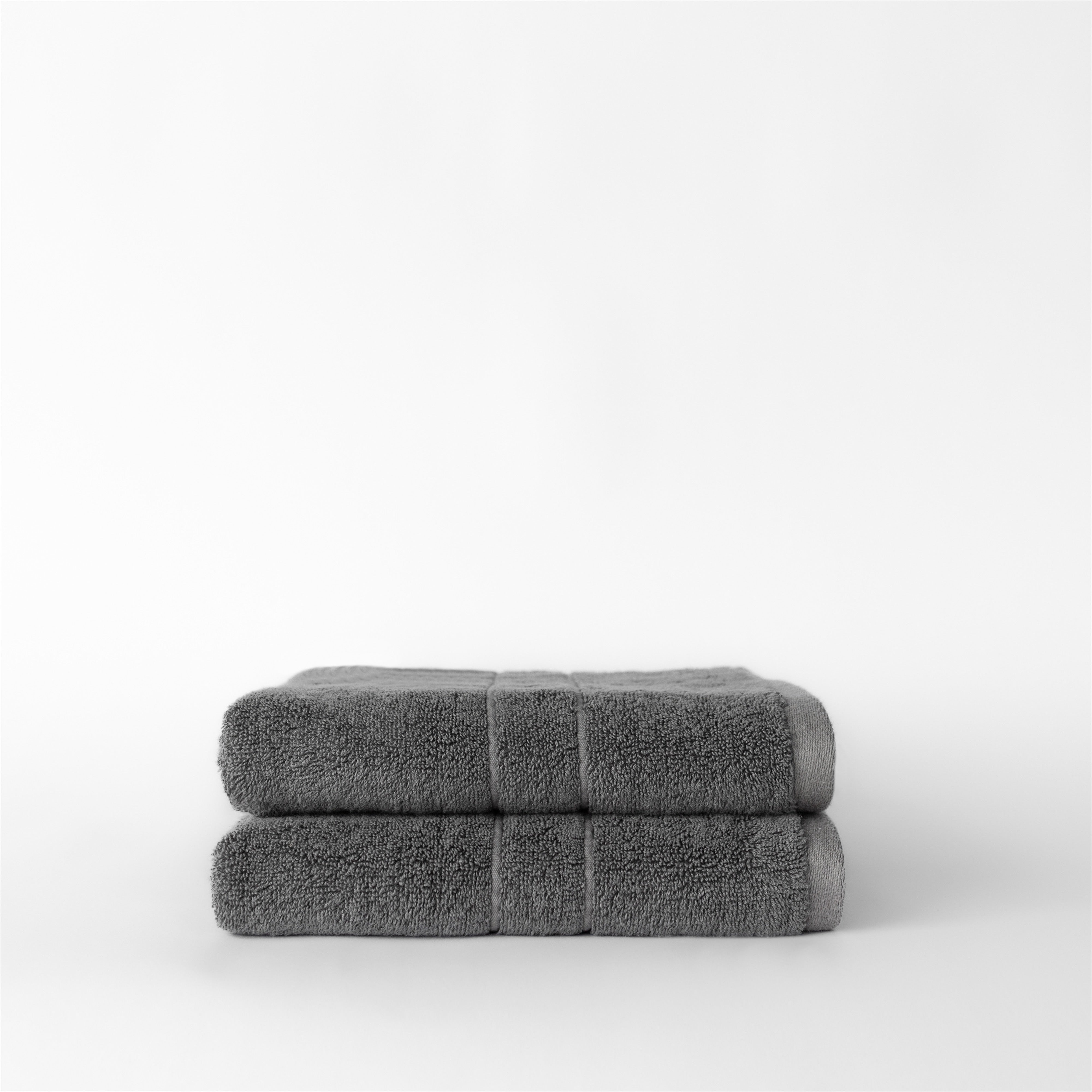 Premium Plush Hand Towels in the color charcoal. Photo of Complete Premium Plush Hand Towel taken with white background |Color:Charcoal