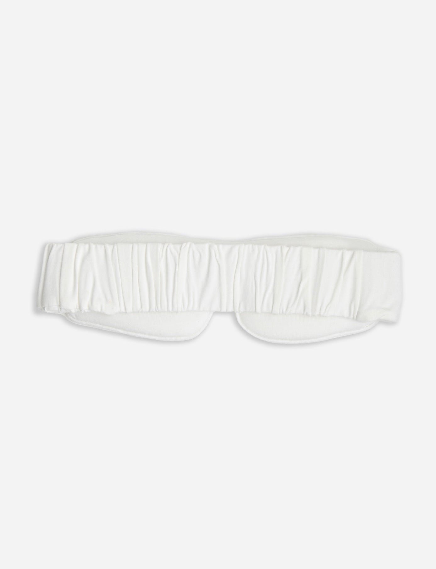 Ivory sleep mask with white background 