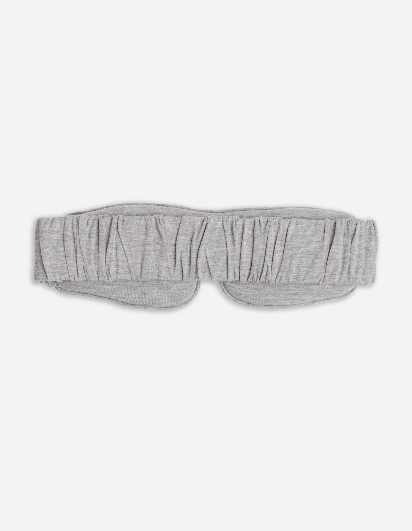 Grey sleep mask with white background 